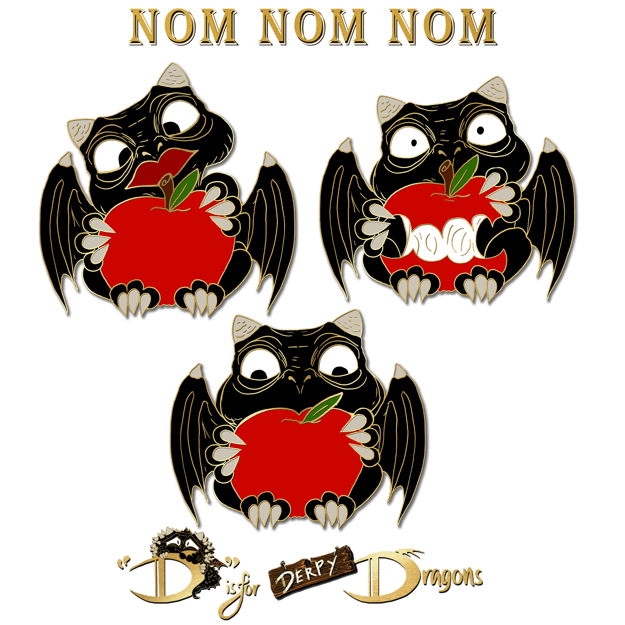 Nom Nom Derpy set (3 pins)