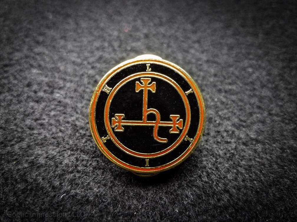 Lilith Sigil Red Enamel Pin
