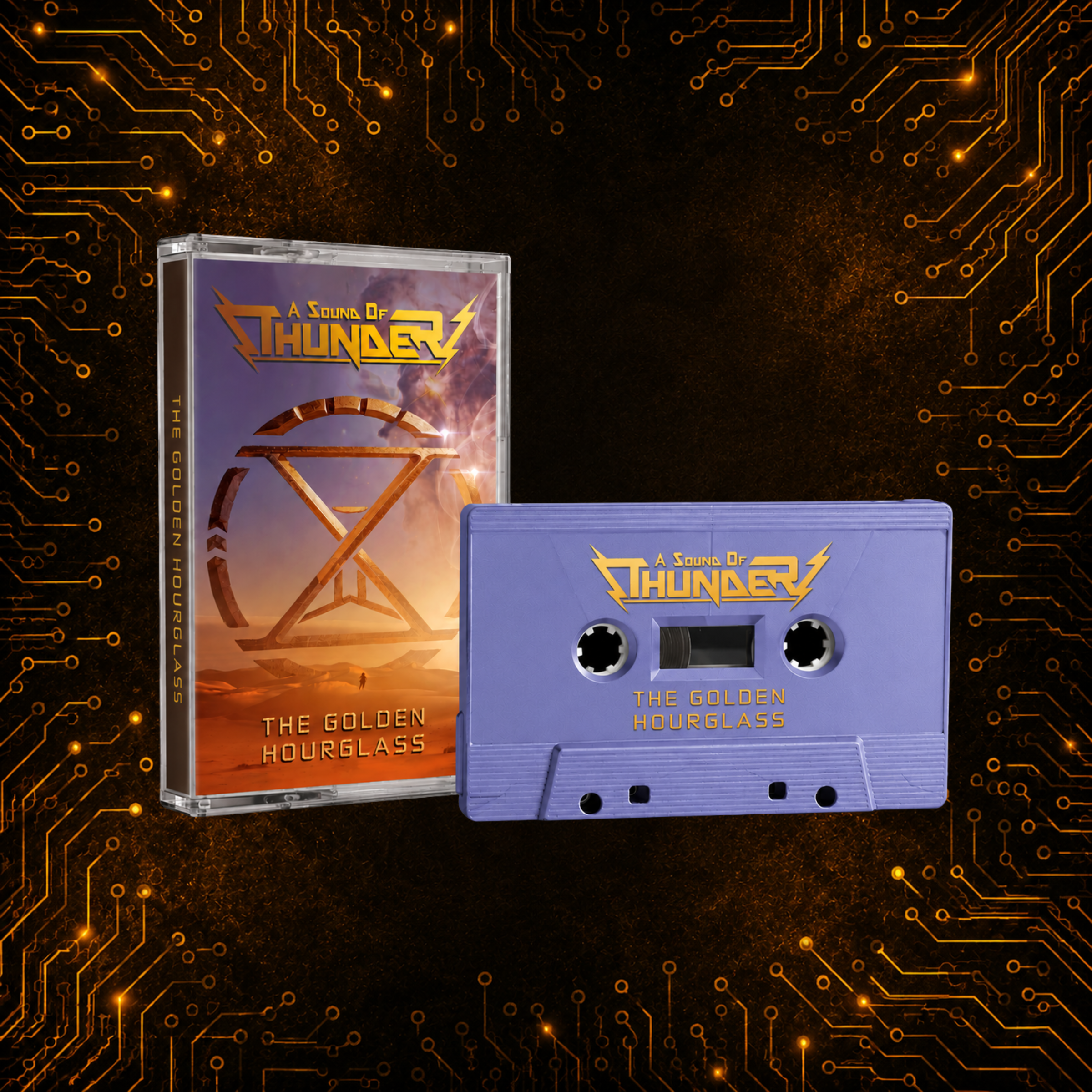The Golden Hourglass Limited Edition Cassette Tape (Twilight Blue)