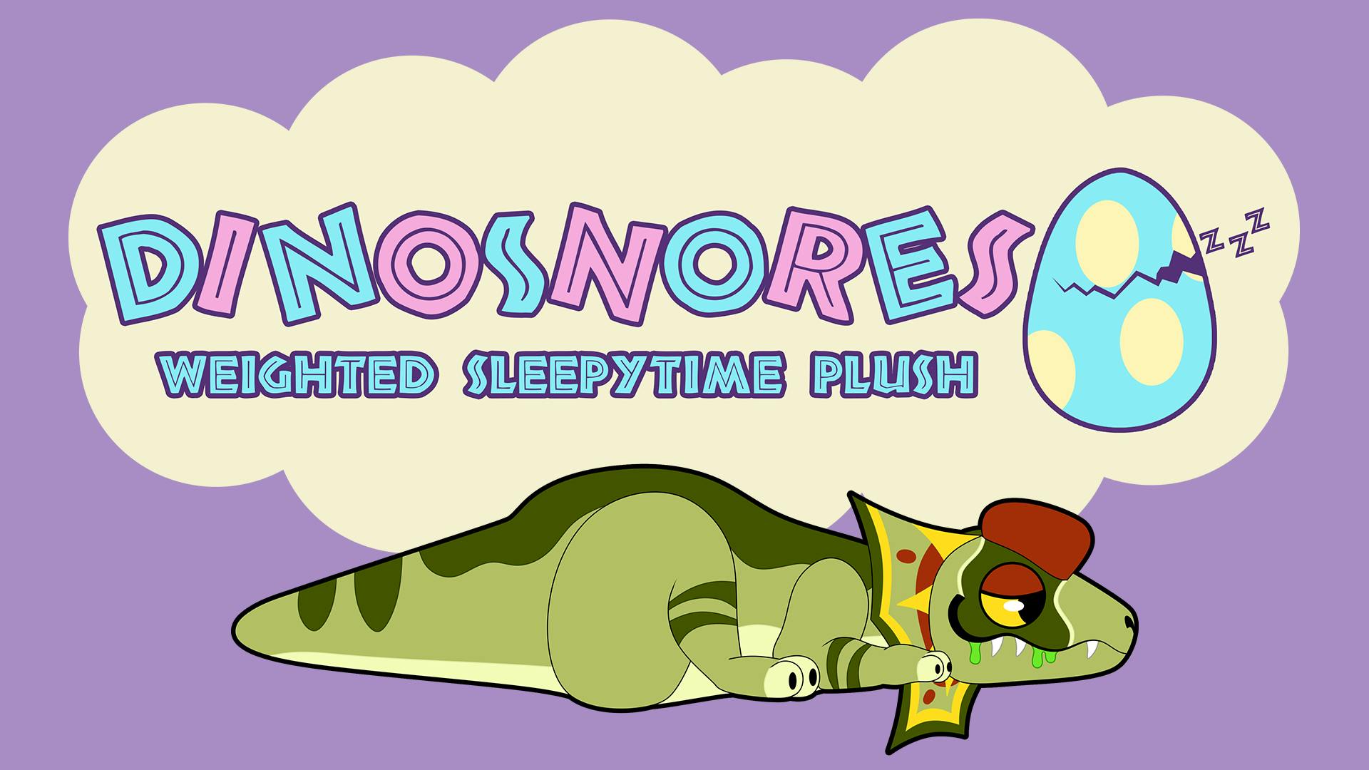 DinoSnores- Weighted Sleepytime Plush