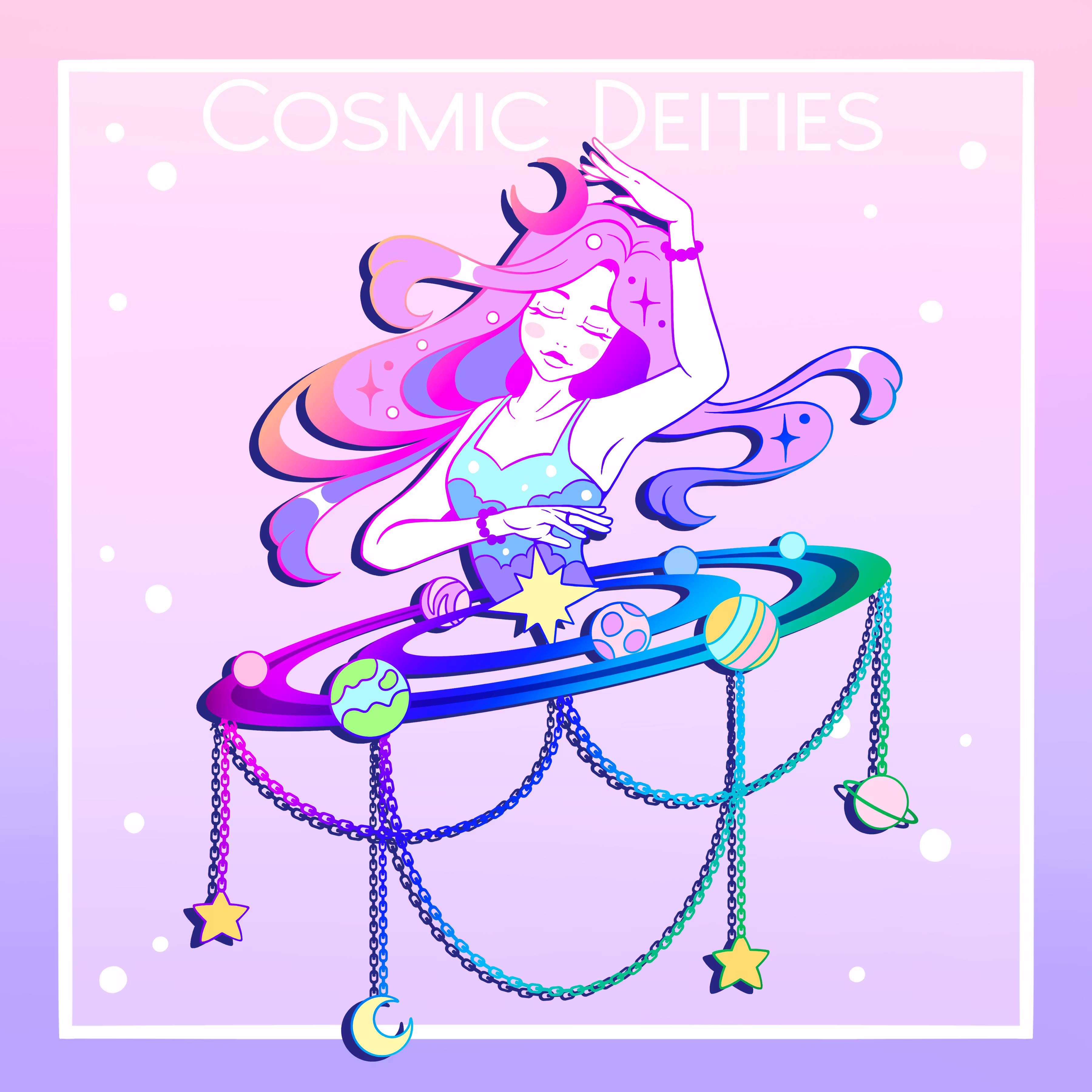 Premium Pin - Solar System (rainbow metal)