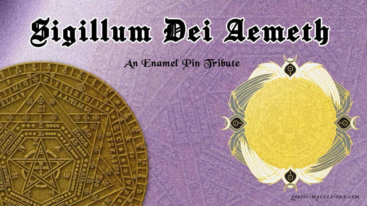 Sigillum Dei Aemeth Enamel Pin