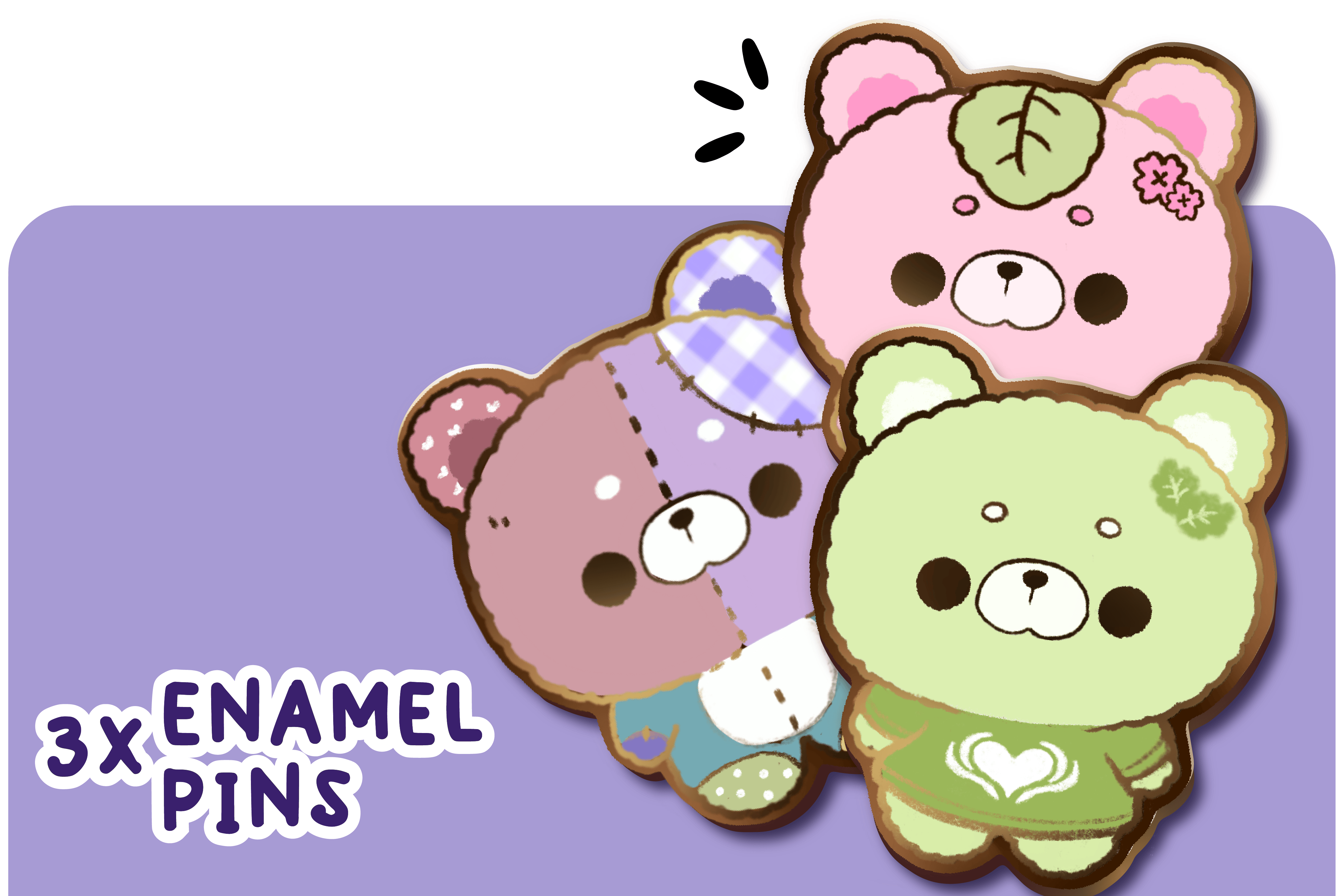 3 Delibear Pins 🐻🐻🐻📍