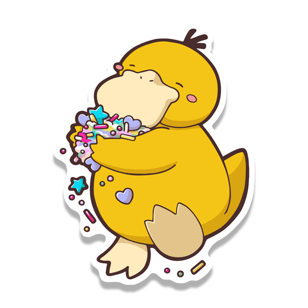 Sprinkle platypus sticker