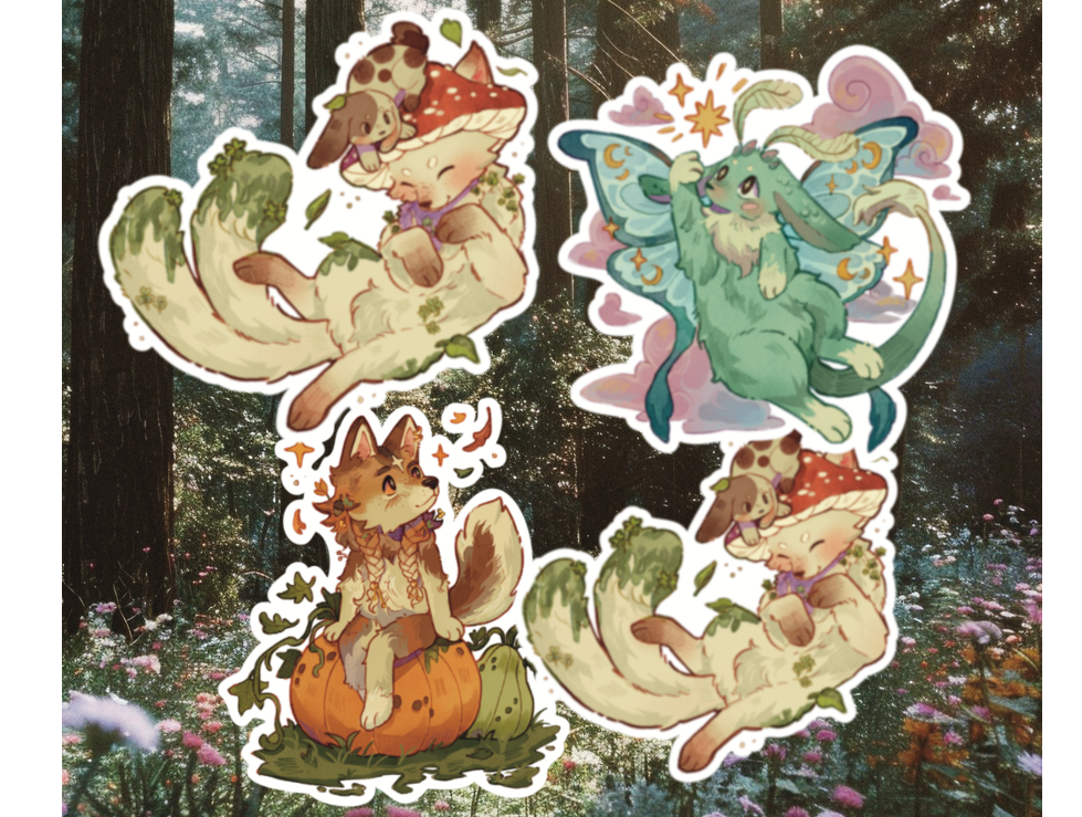 4 sticker collectables