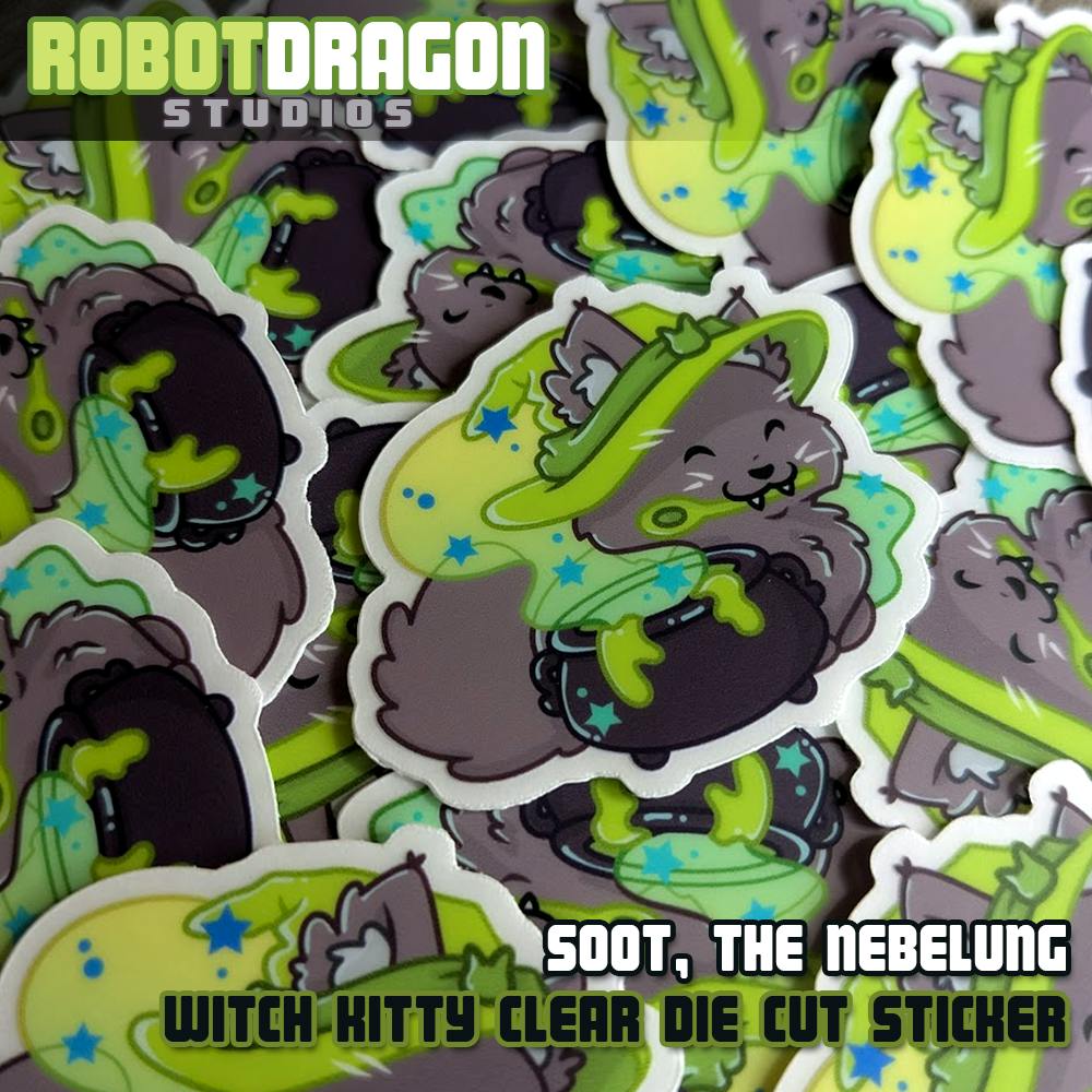 Soot Witch Kitty Sticker