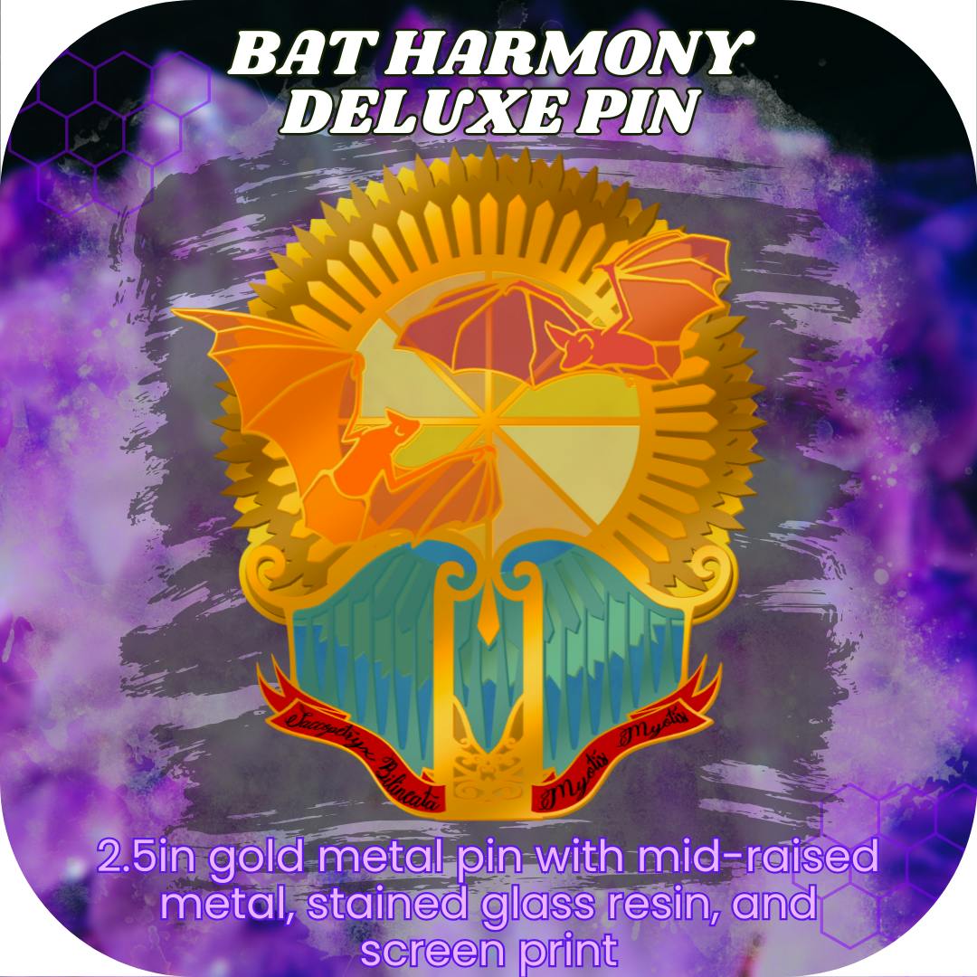 Bat Harmony Deluxe Pin