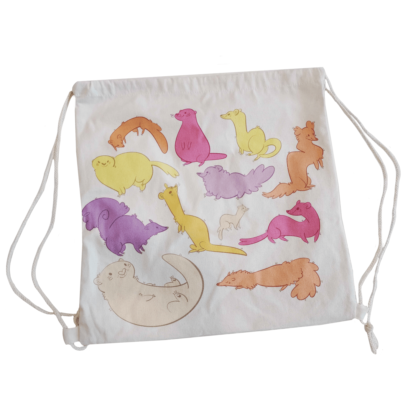 Drawstring Canvas Backpack