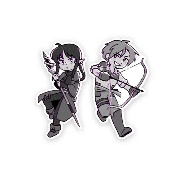 Dav & Rael chibi stickers