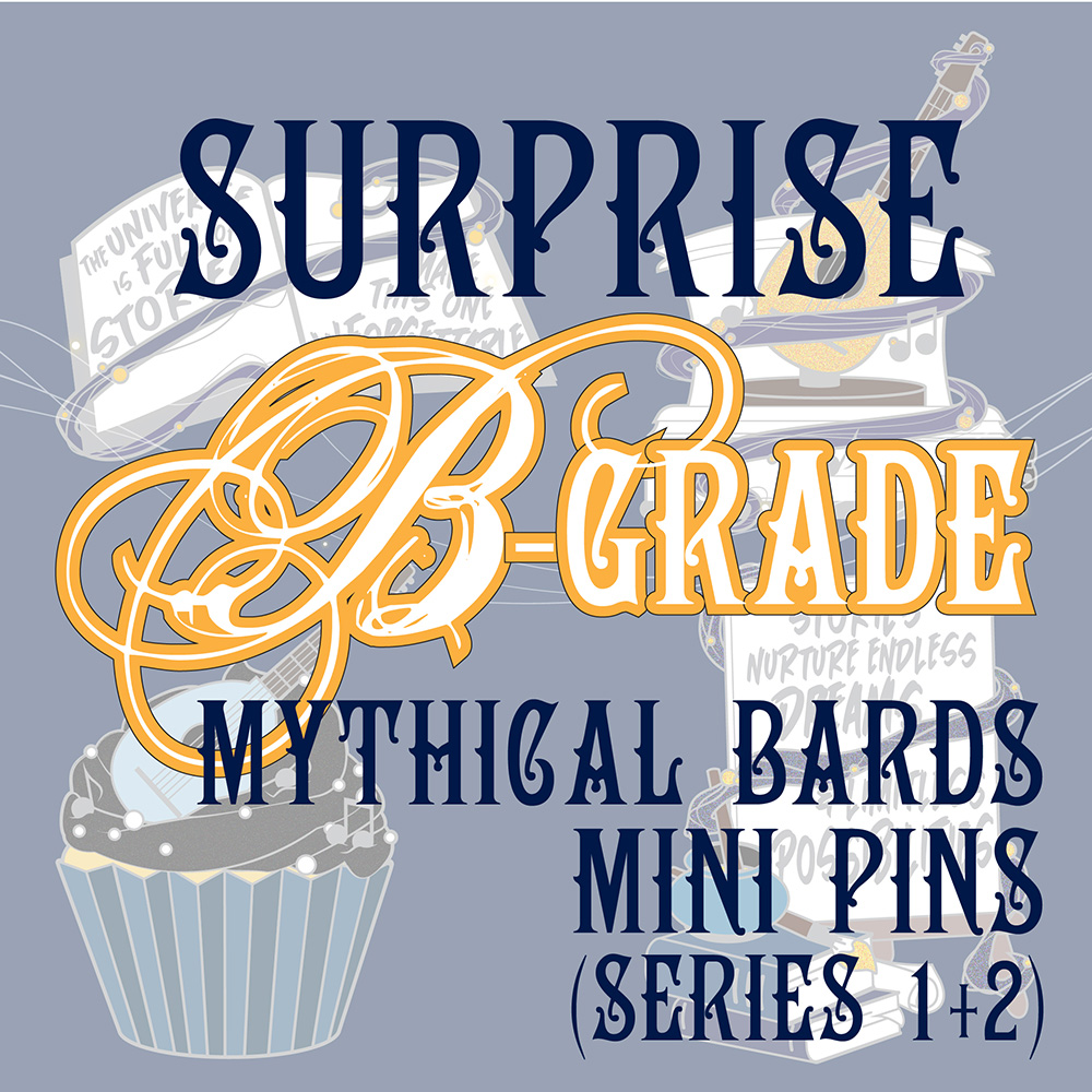 Single Random B-Grade Enamel Pin - Mythical Bards, Mini Pins