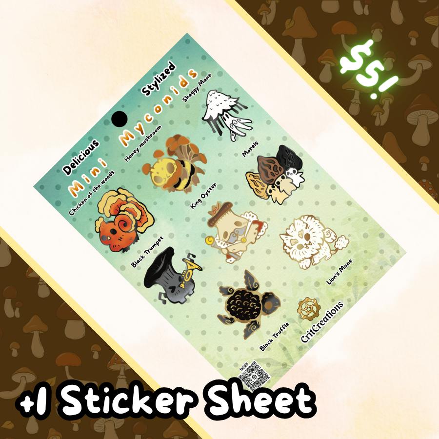 Sticker Sheet Stylized: Delicious