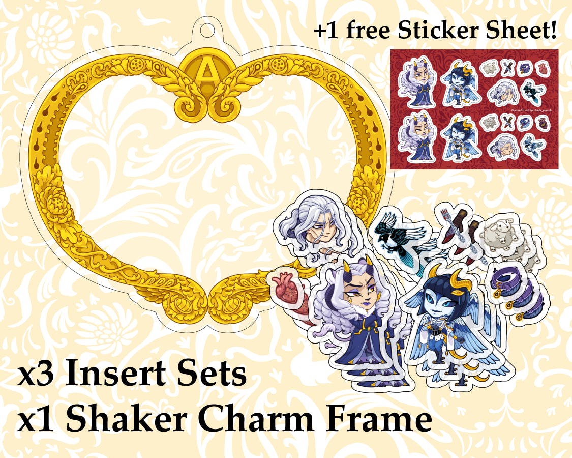 x3 Insert Sets + x1 Shaker Charm Frame