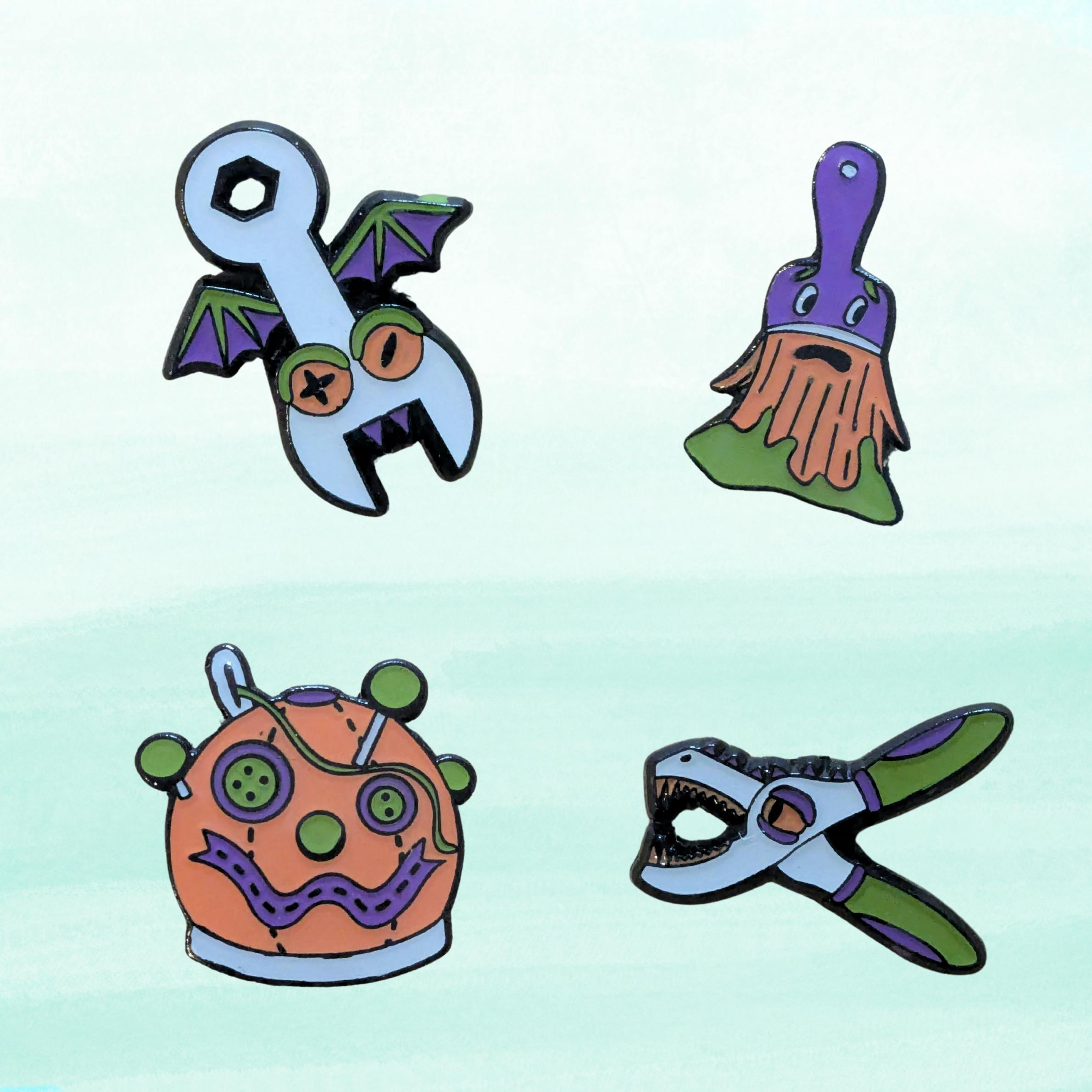 Monster Tool Mini Pin Bundle