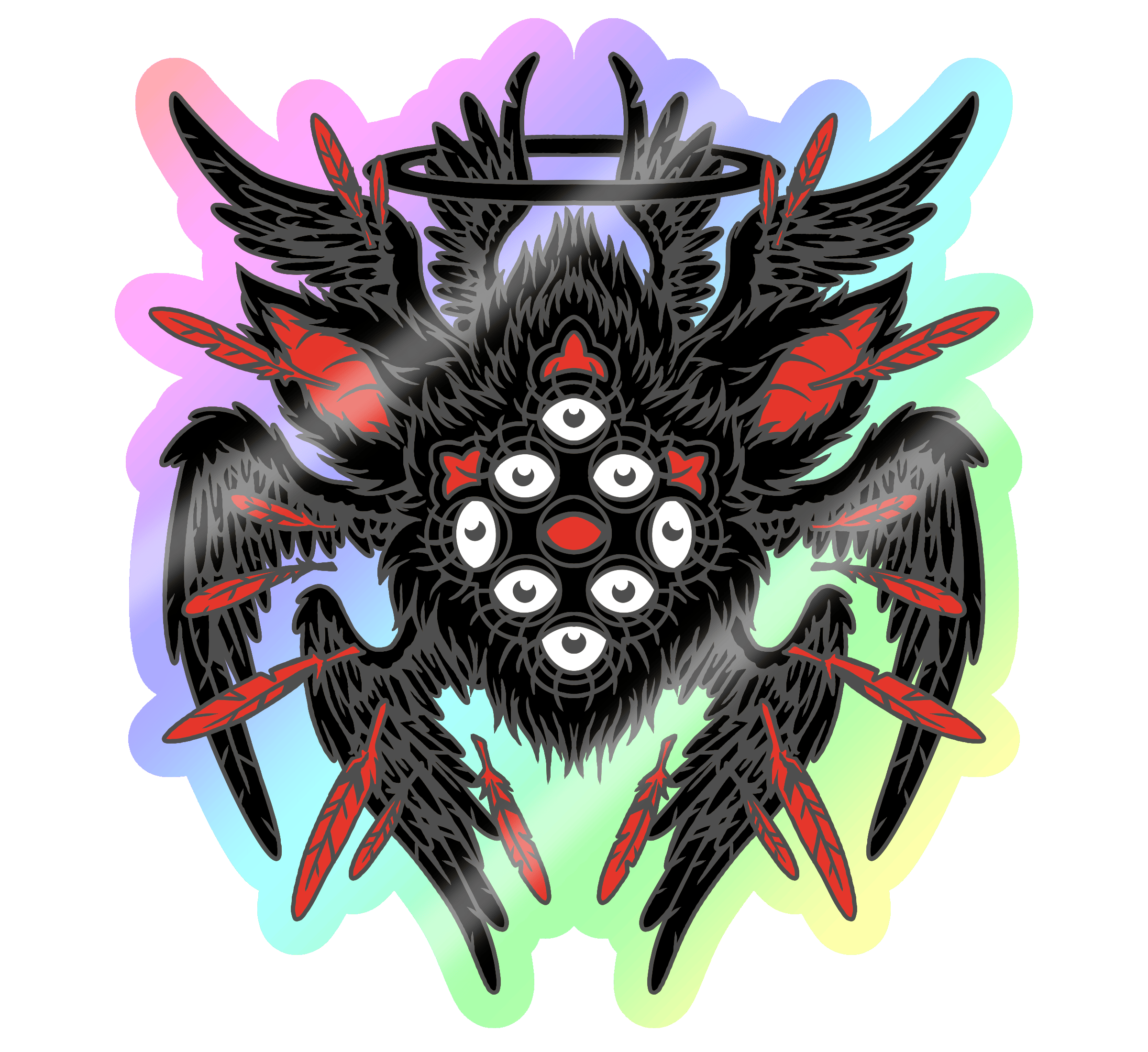 Blood Angel Holographic Sticker