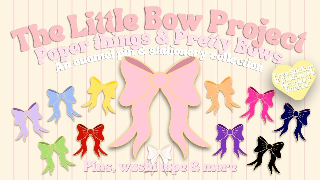 The Little Bow Project 🎀 Enamel Pins & Washi Tape