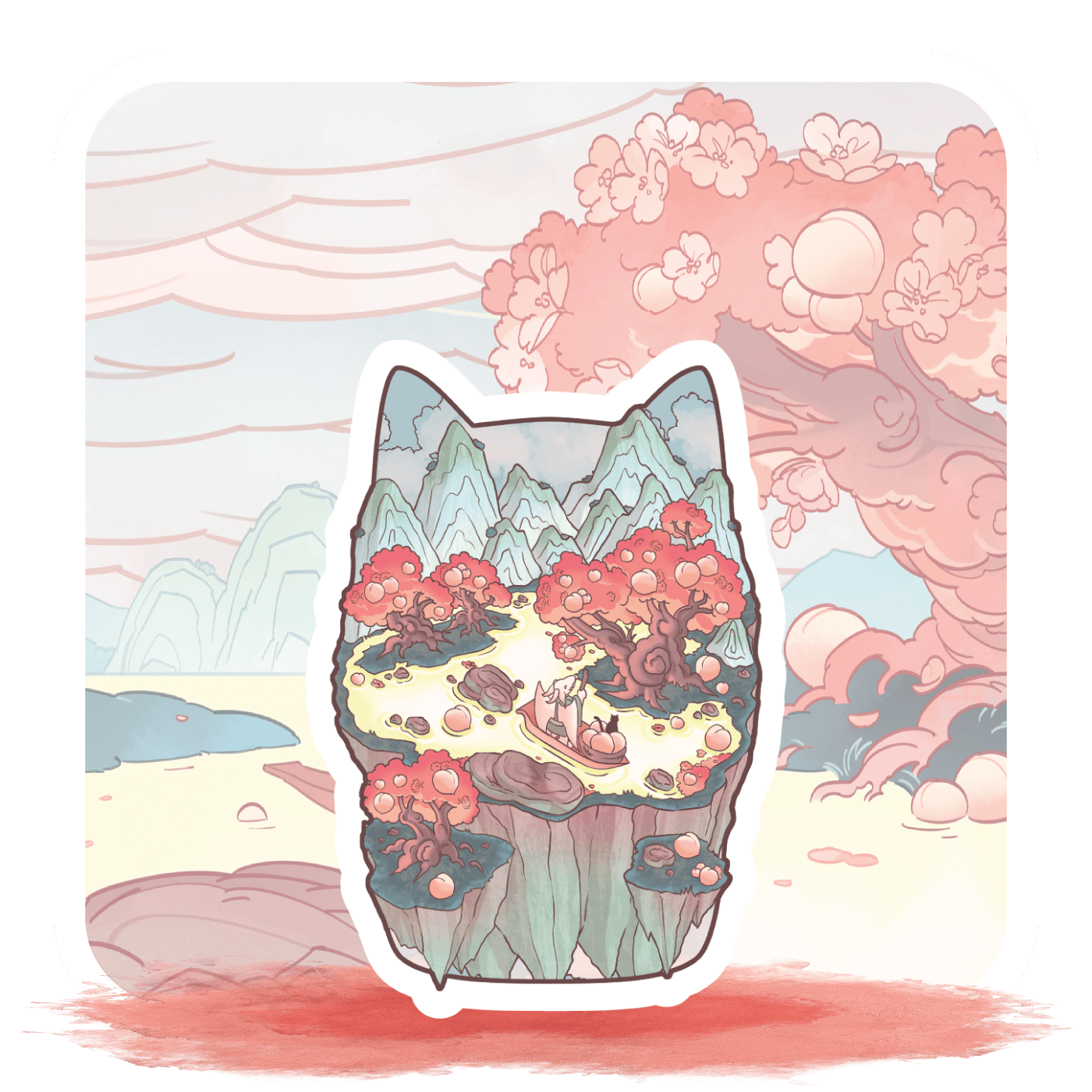 Nectarean Stream Realm Sticker