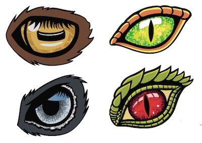 Eyes of the Beasts- 4pc Mini pin set