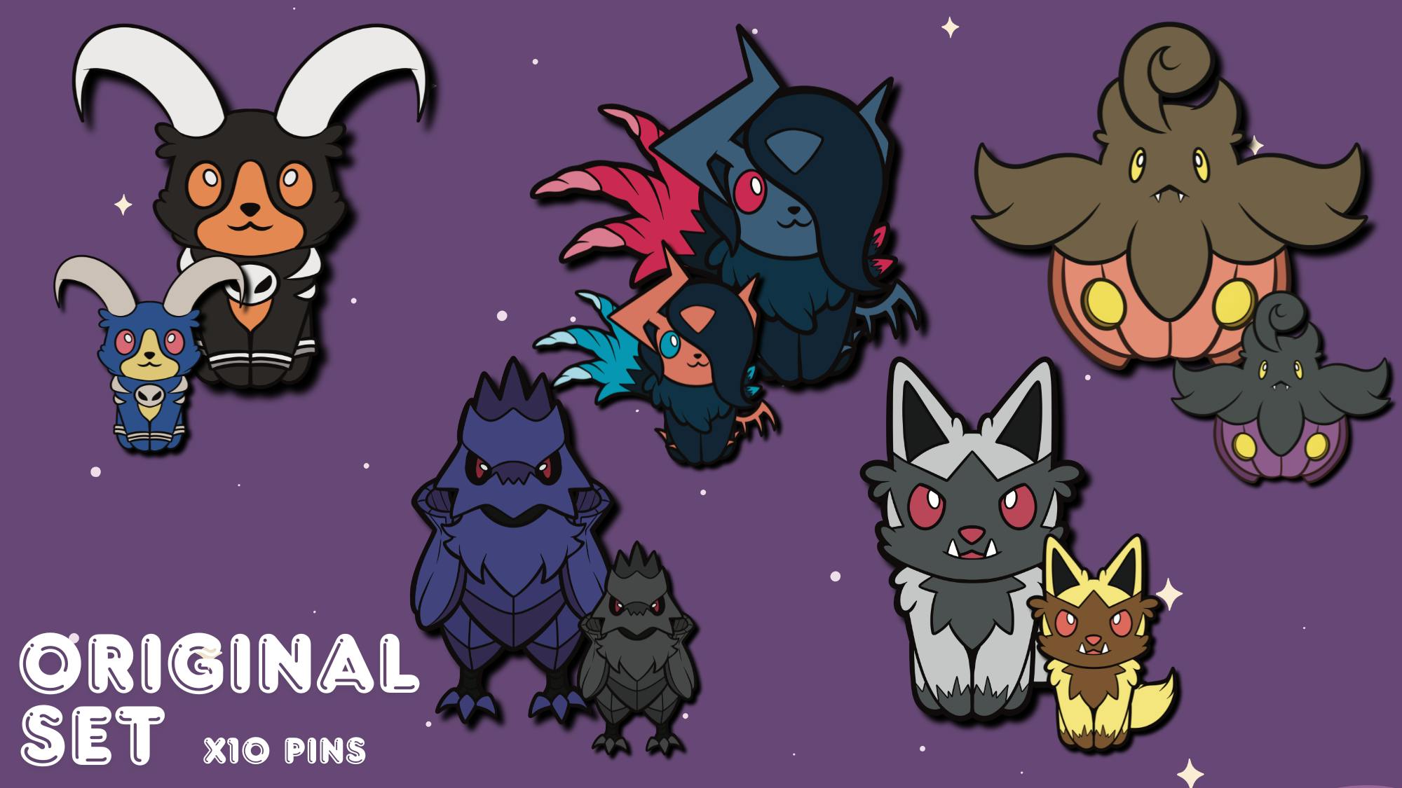 The Original Ensemble (x10 Pins)