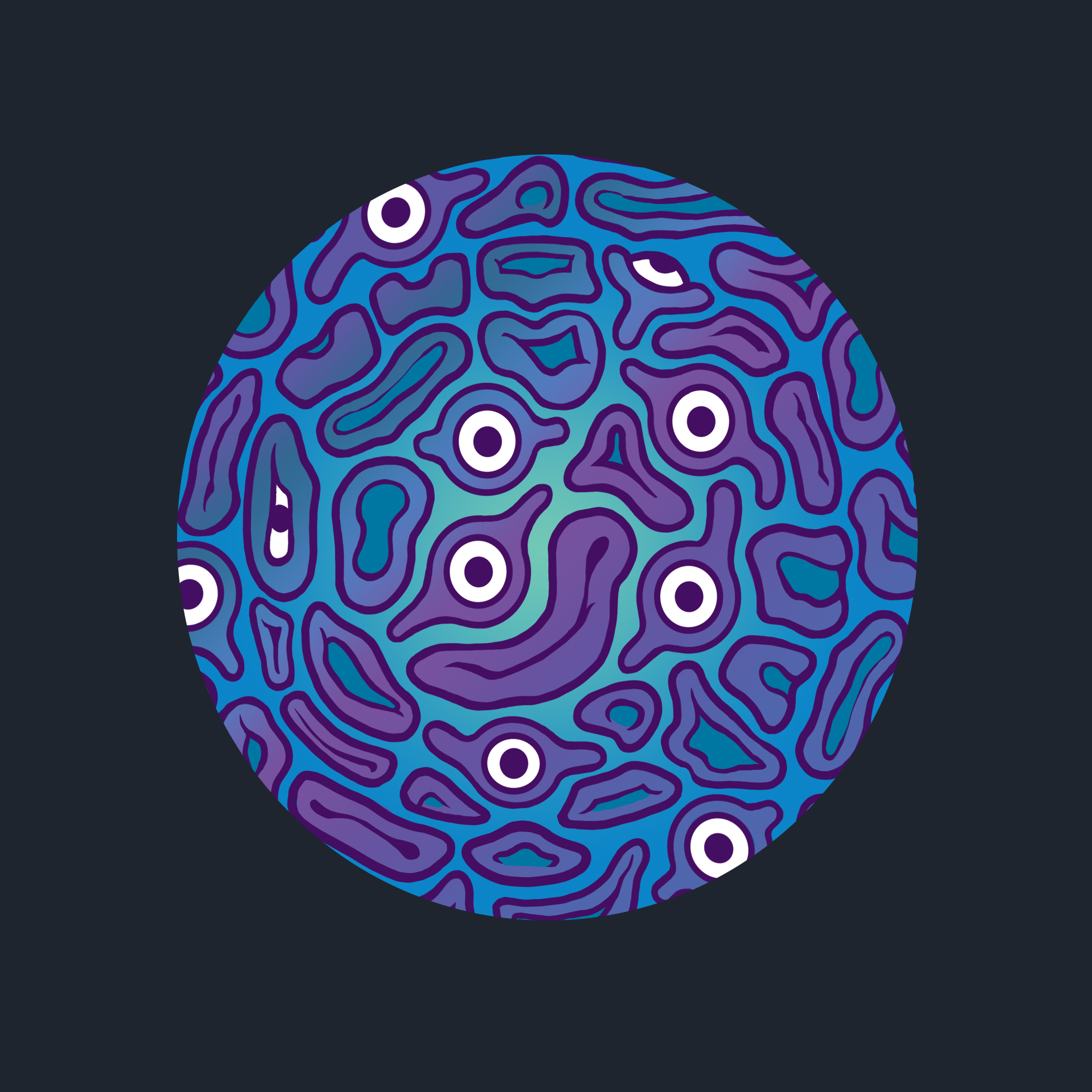 Brain Coral Plush Badge