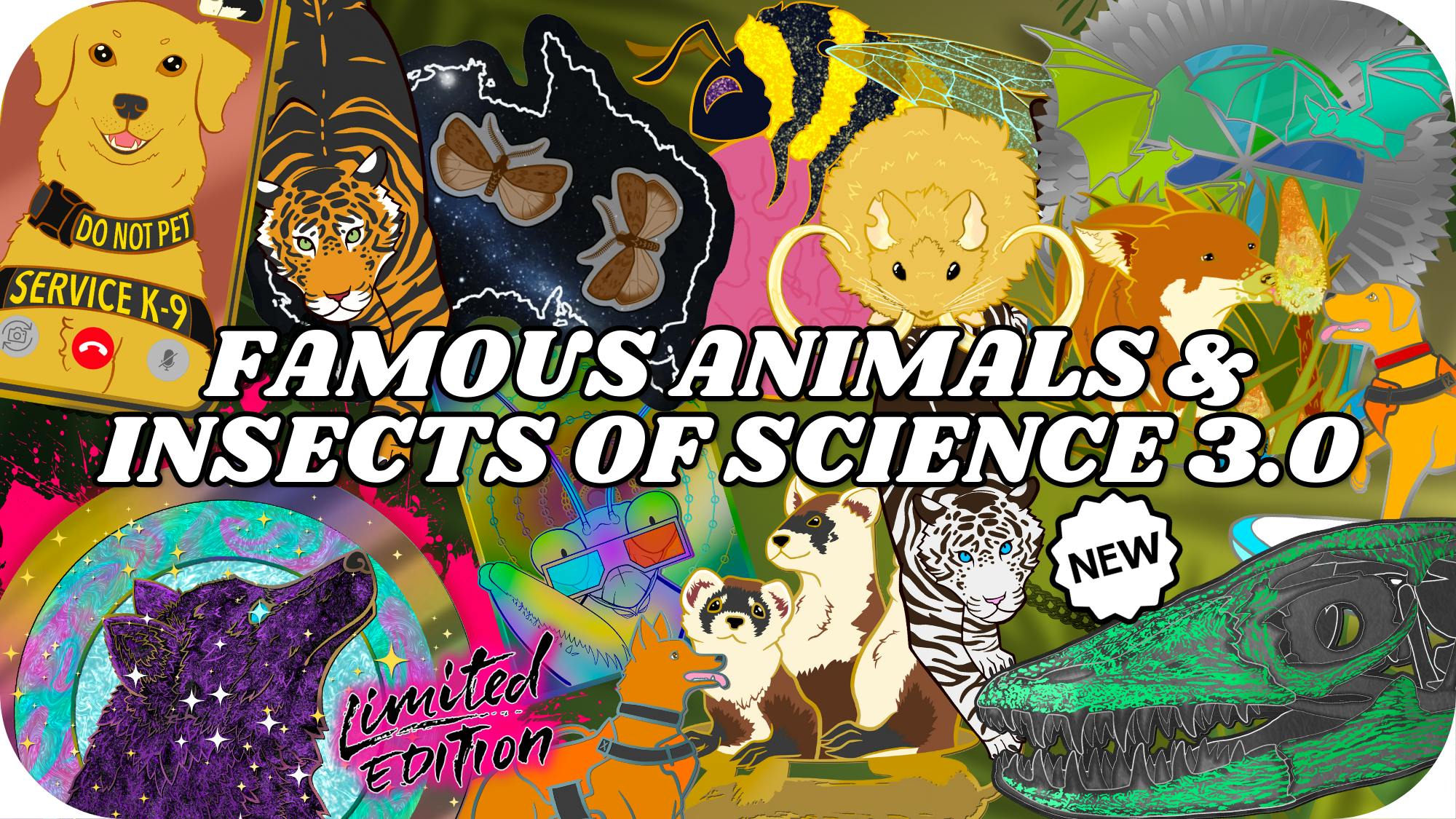 Famous Animals (and Insects) of Science 3.0