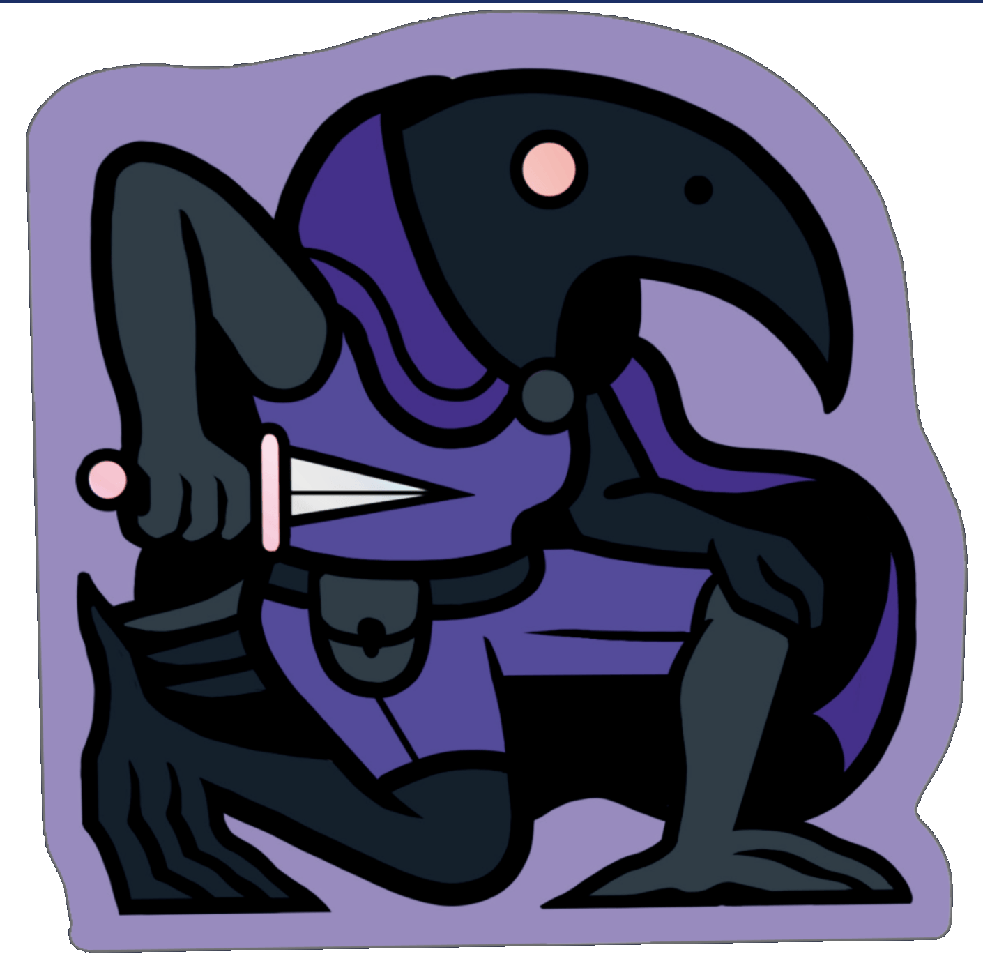 Stabby Bird sticker