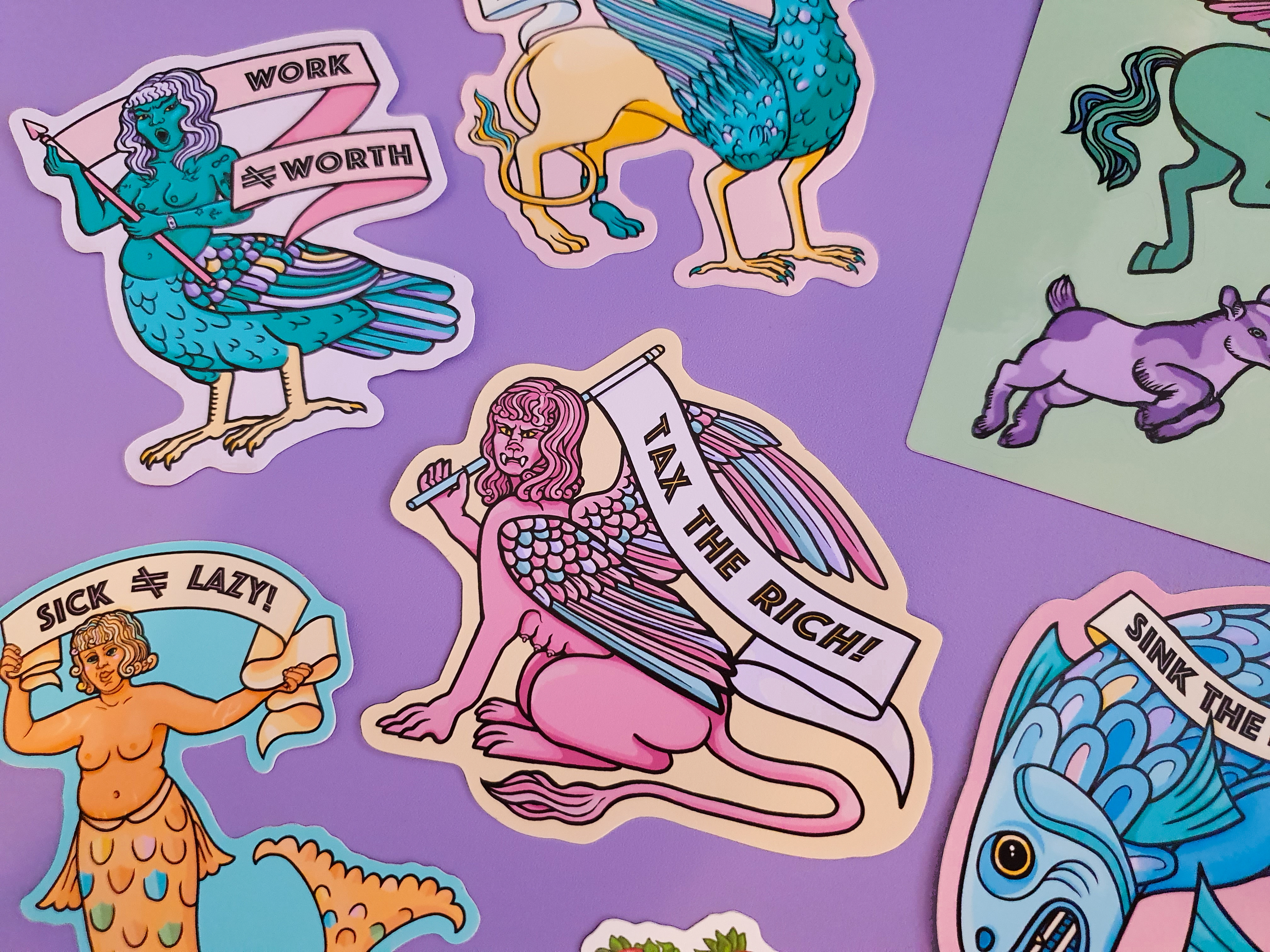 Anticapitalist Bestiary Sticker Set