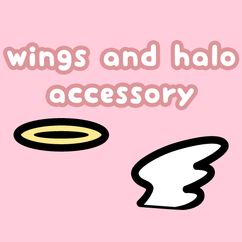 Angel Wing and Halo Accessory Pins