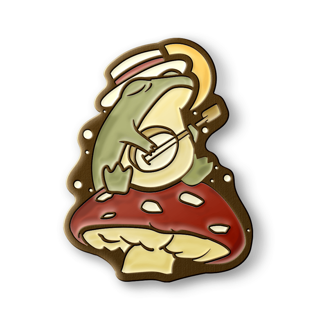 No Thoughts, Only March Core Pin