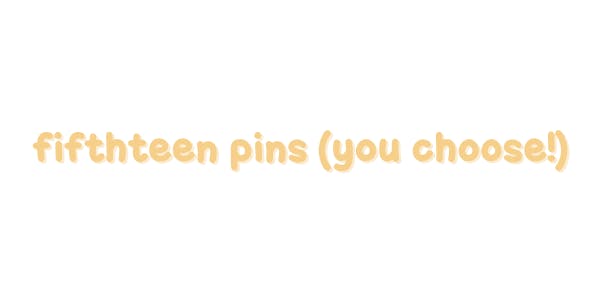 ✶ FIFTHTEEN PINS ✶