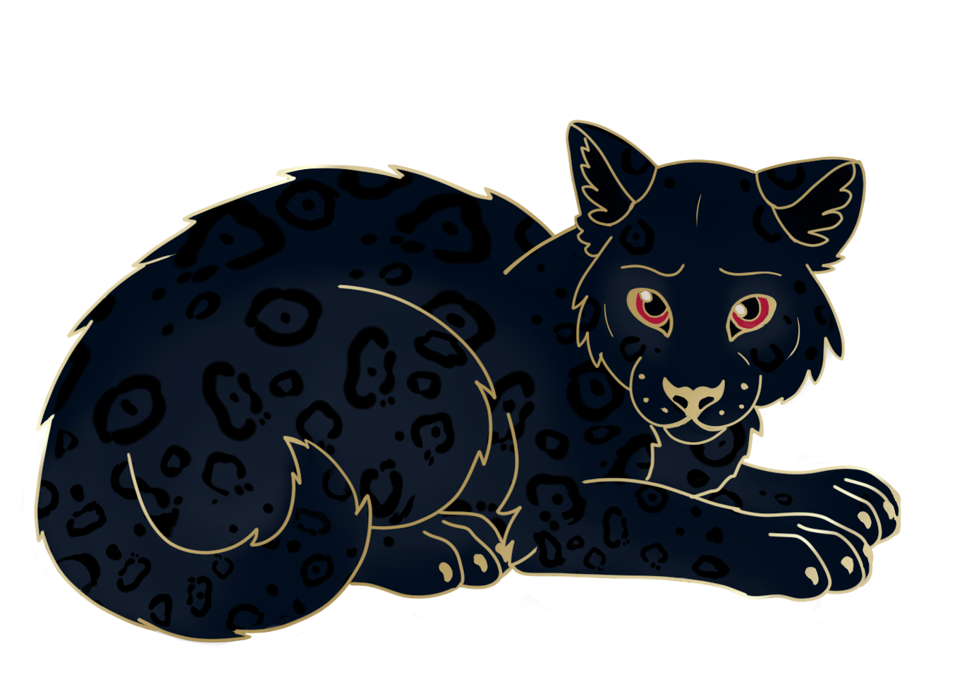 B GRADE - Beast of Bodmin kitten mini pin 