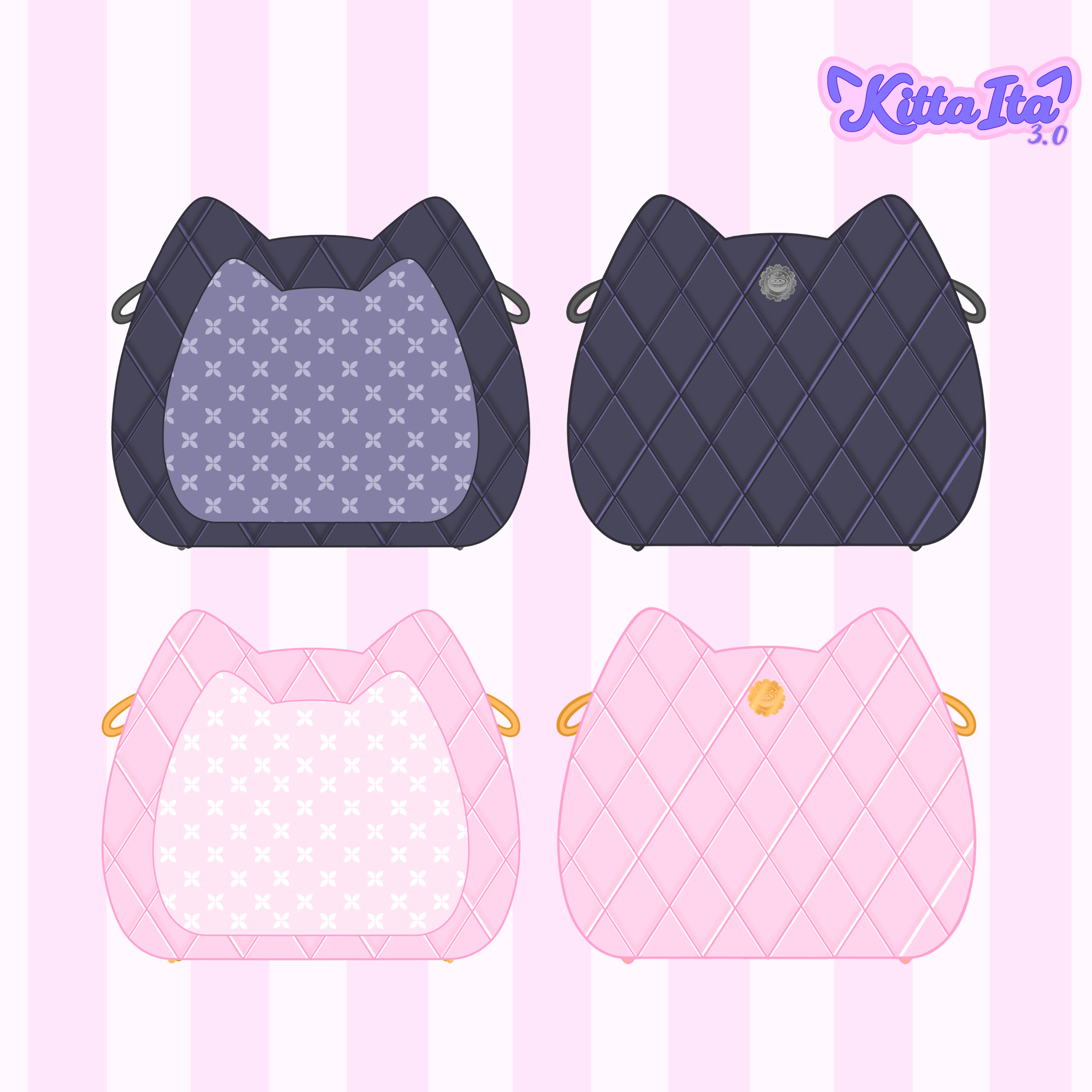 VOID & BLOSSOM QUILTED KITTA ITA PURSE