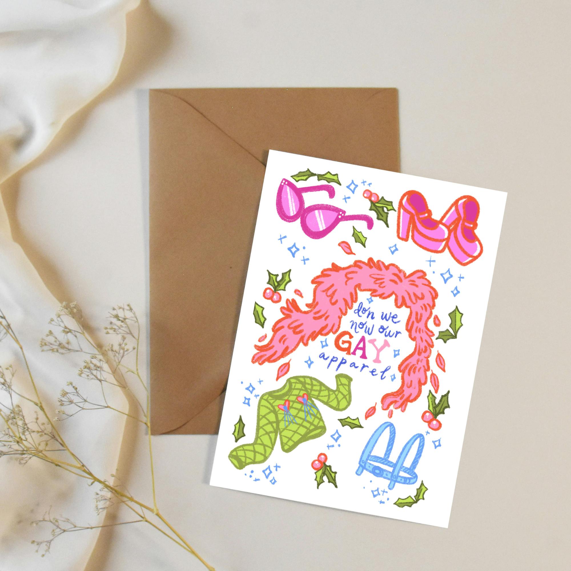 Gay Apparel Greeting Card