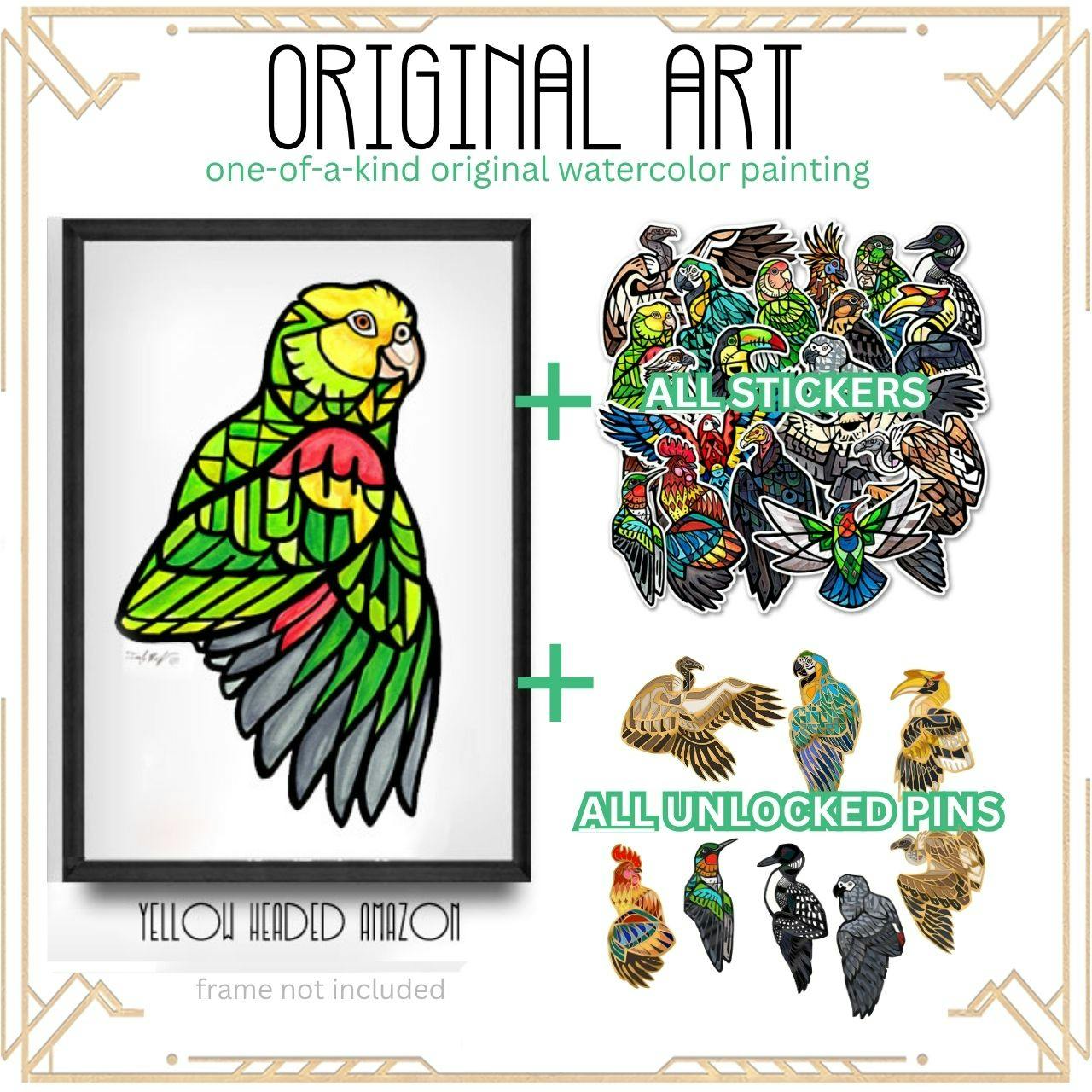 ★ Original Art: Amazon Parrot ★