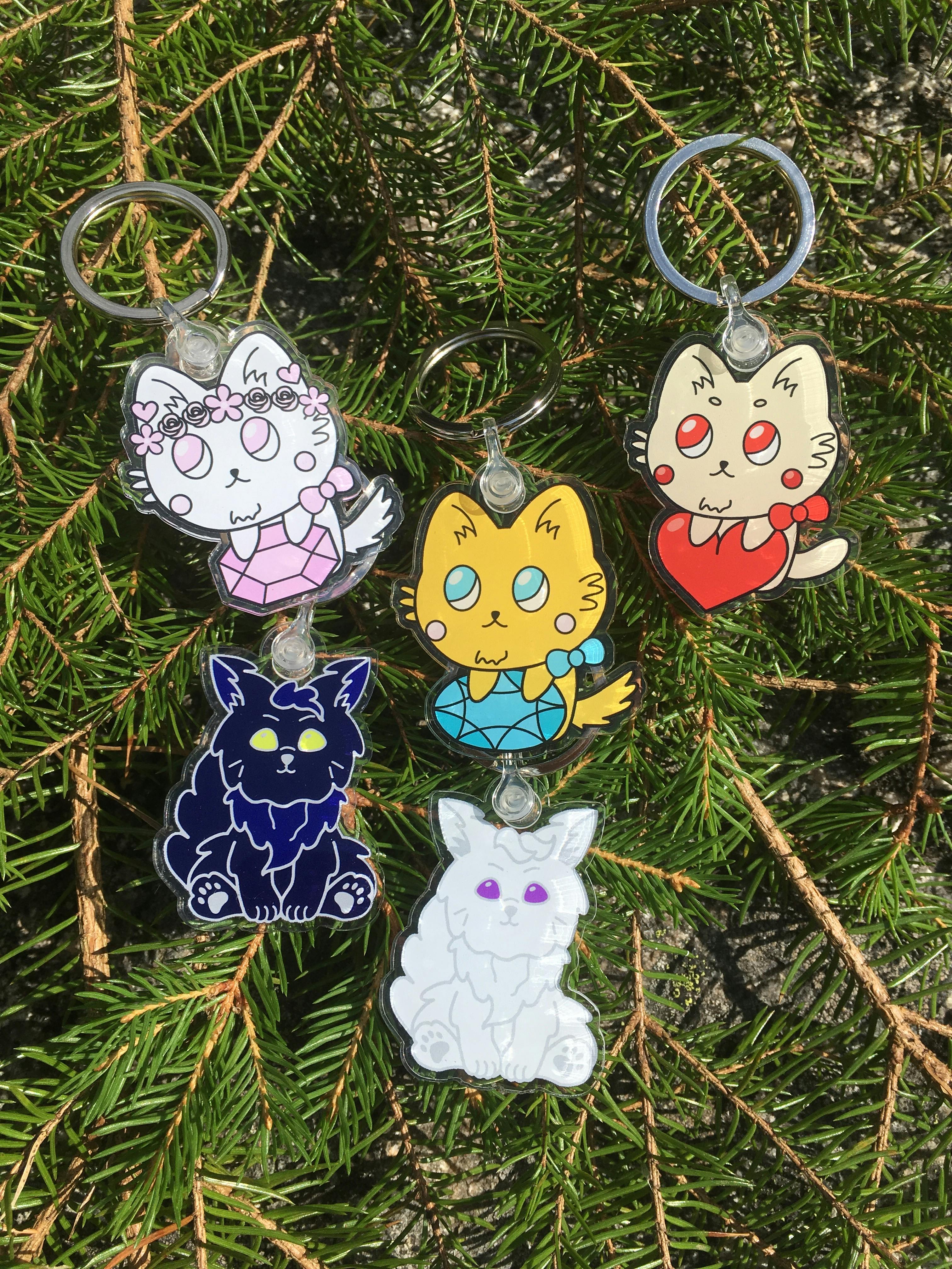 ⭐️ Acrylic keyrings bundle 5pcs ⭐️