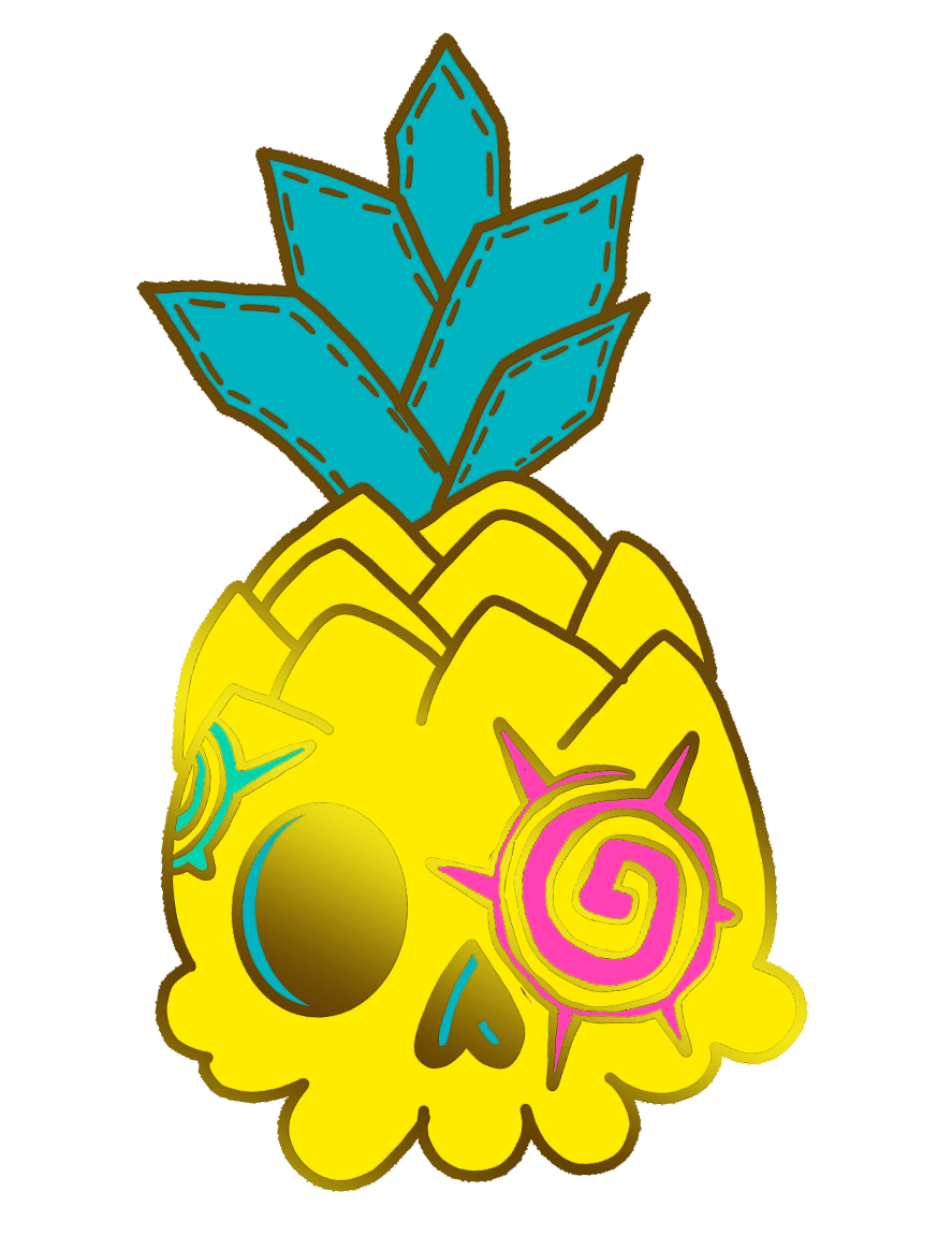 Cross Collab Pineapple Pin