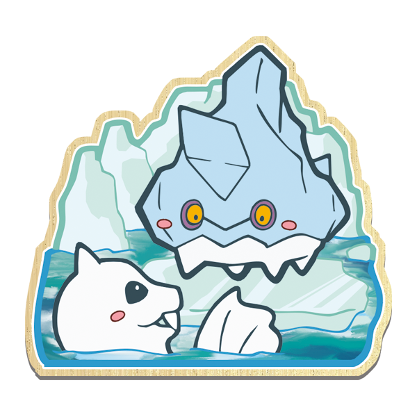 Ice baby wooden pin