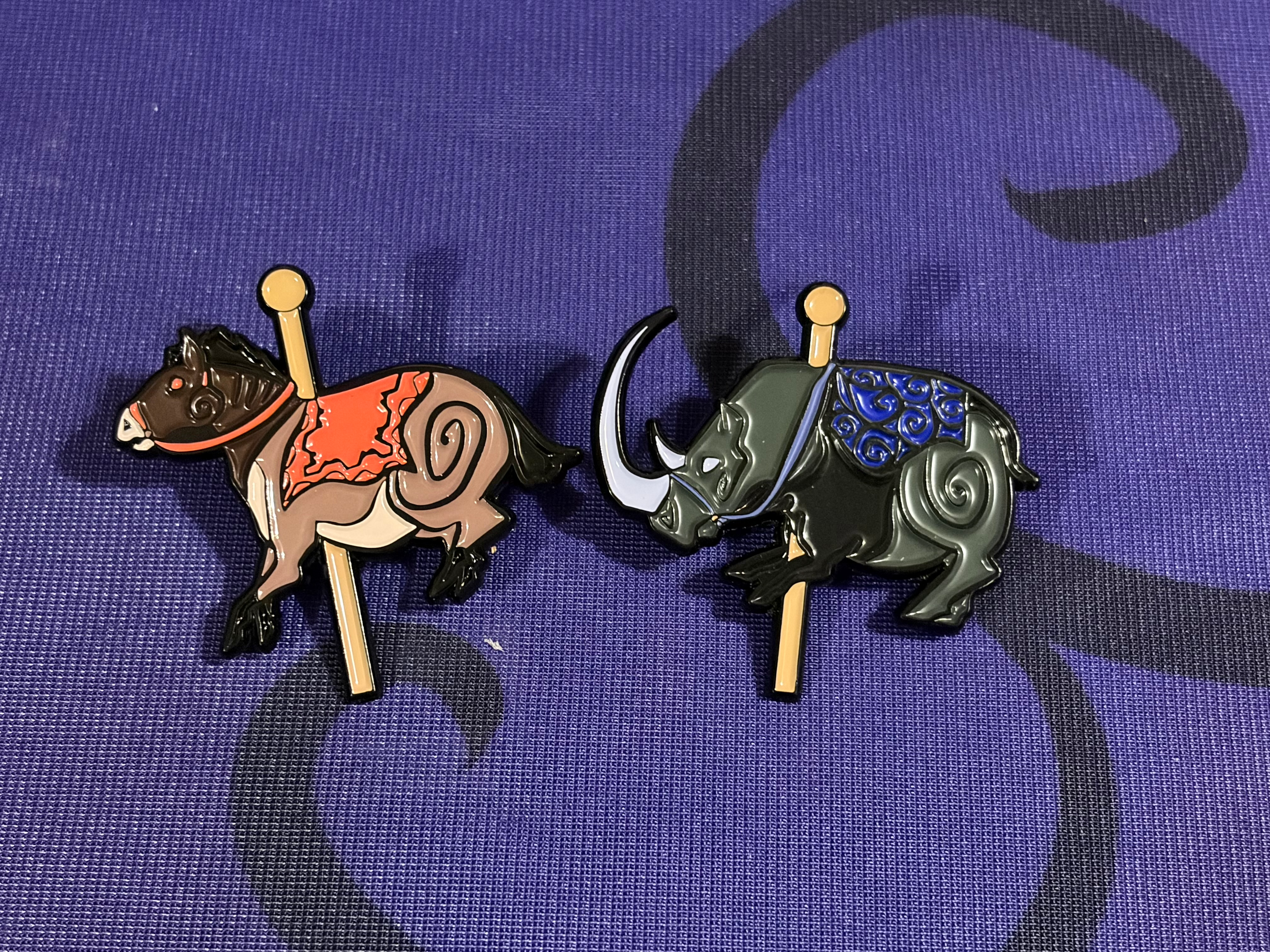 Random cave carousel pin