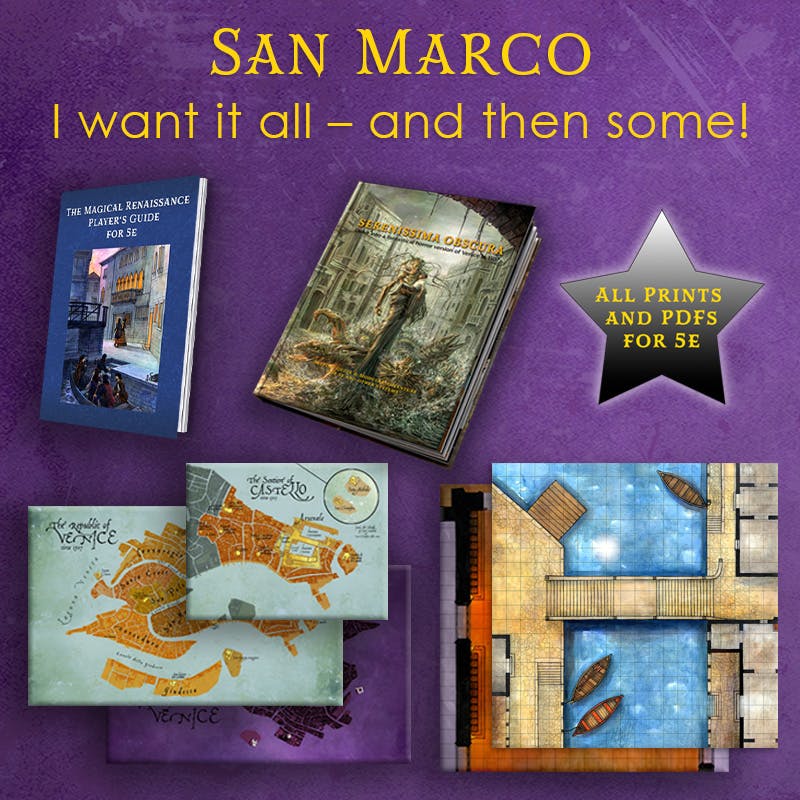 San Marco: I want it all – and then some!