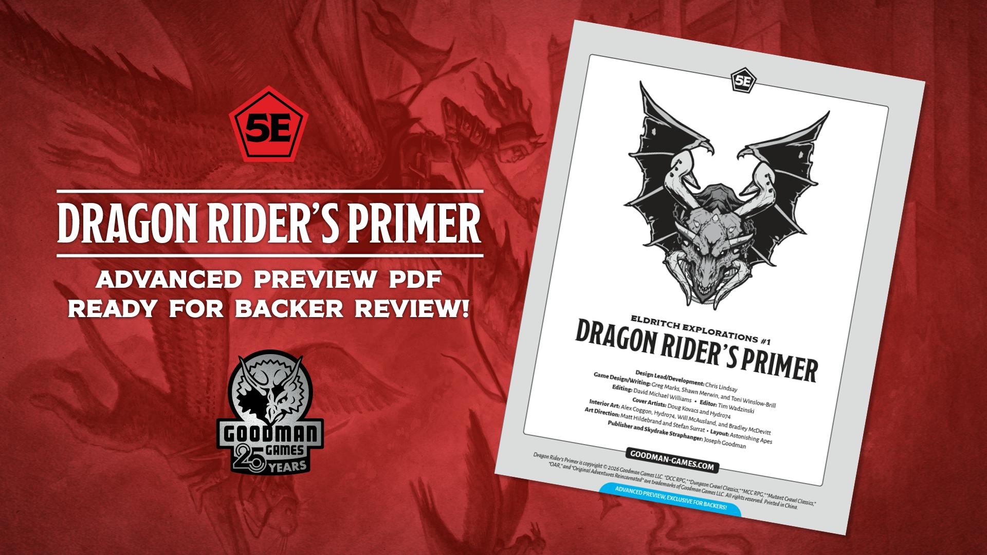 Dragon Rider's Primer: Aerial Adventures, Characters & More! Project ...