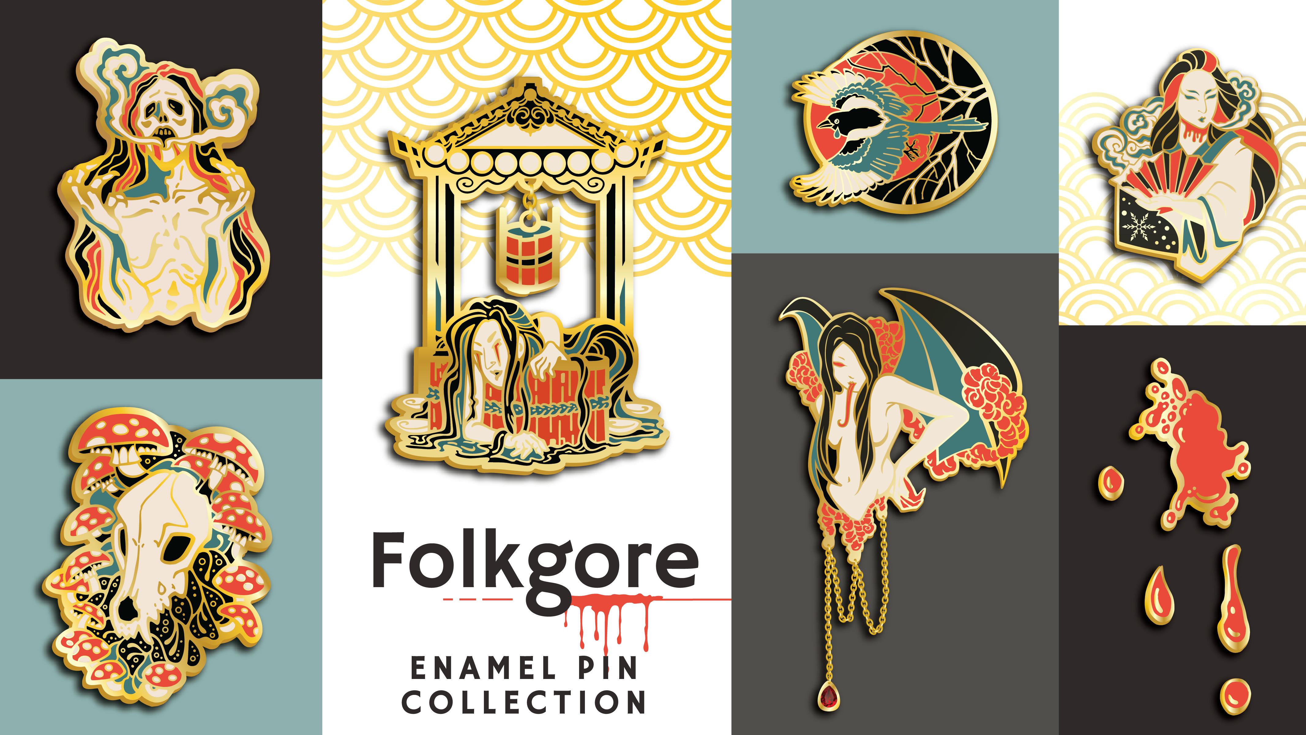 Folkgore Enamel Pins