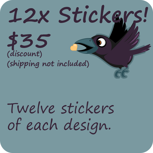 12 sticker packs