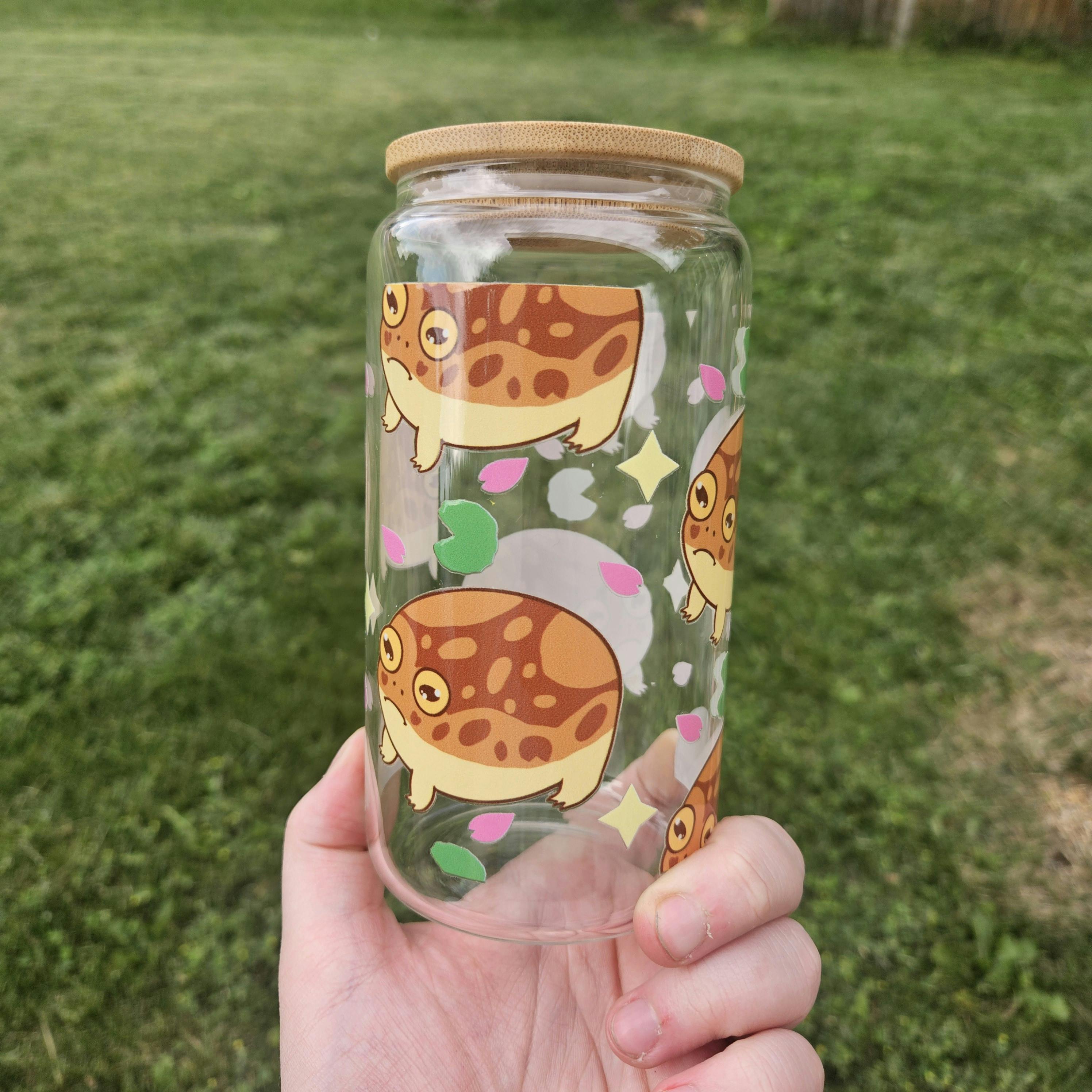 Common Rain Frog Glass Can