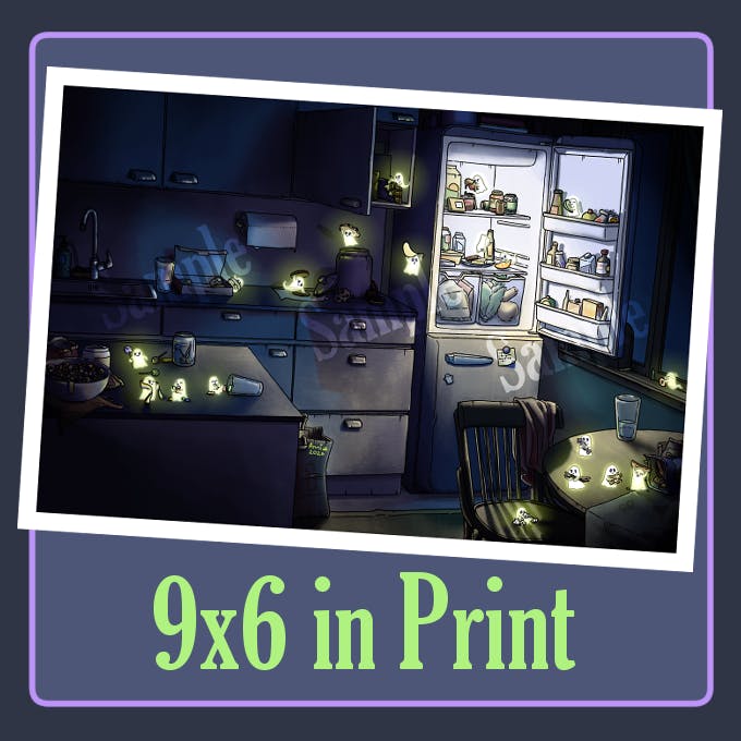 Snack Ghosts Print