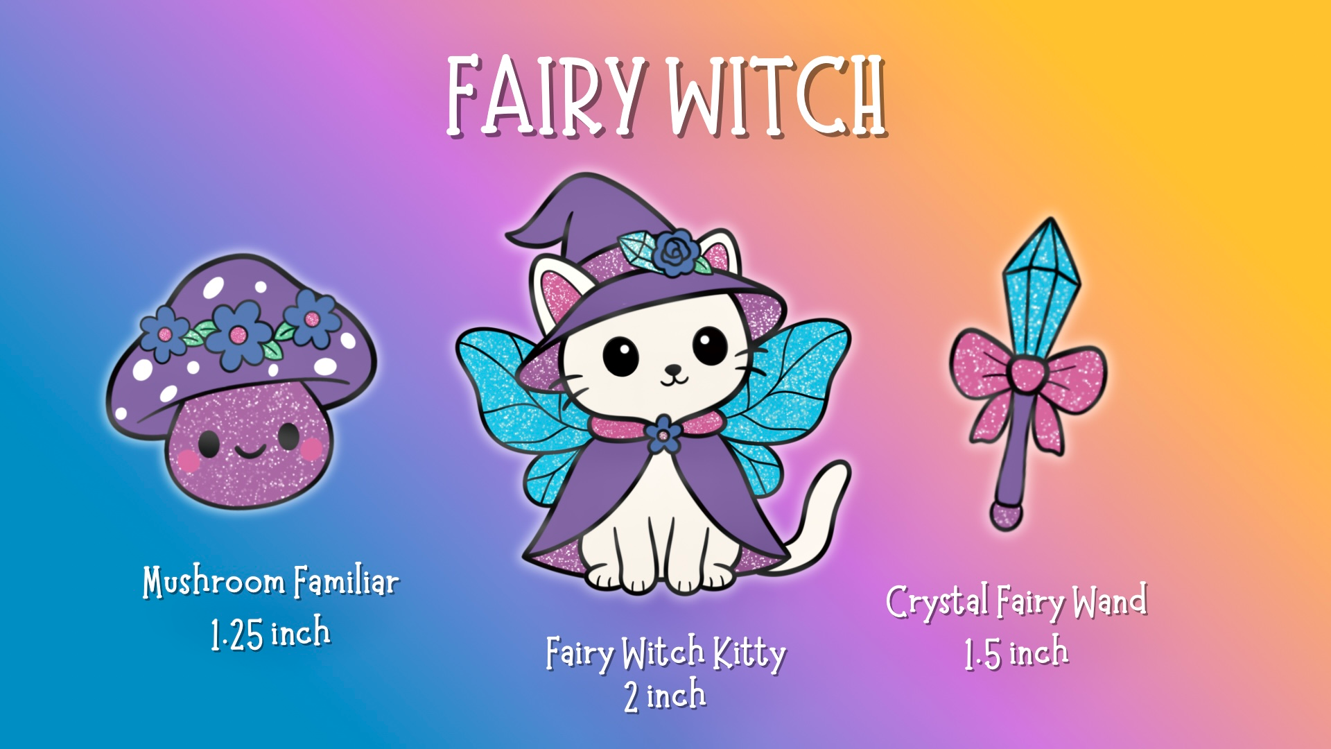 Fairy Witch Pin Set