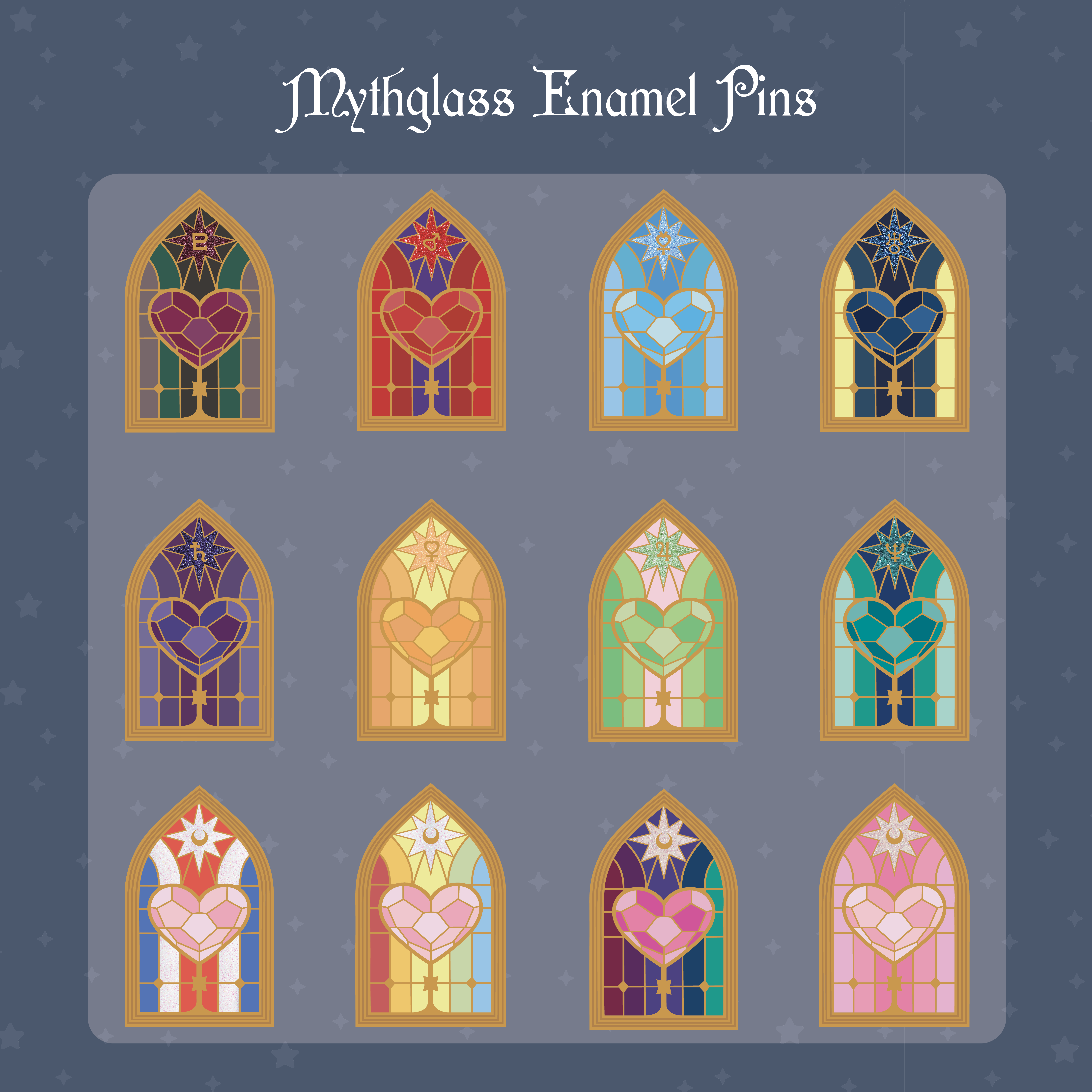 ✦ Mythglass Enamel Pin