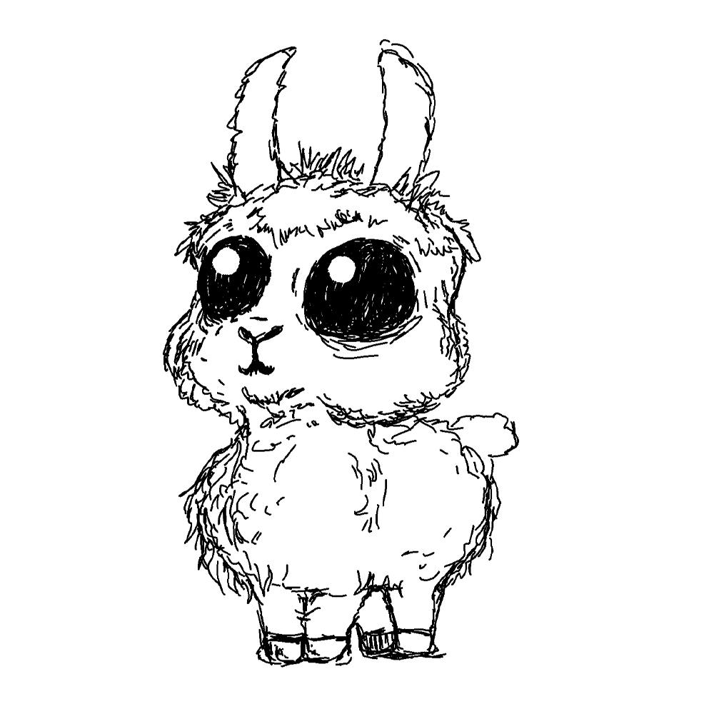 Goofy llama