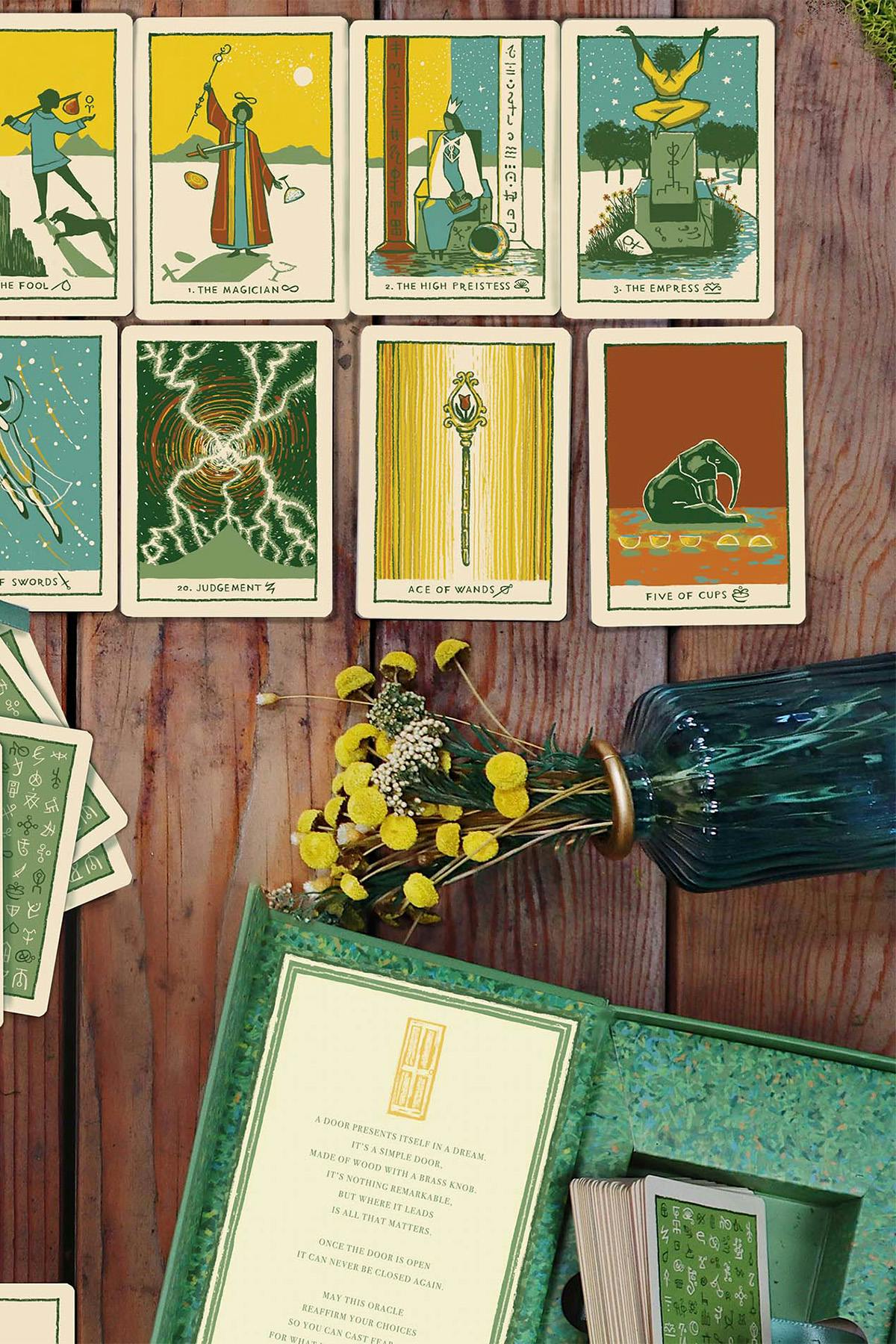 Green Glyphs Tarot