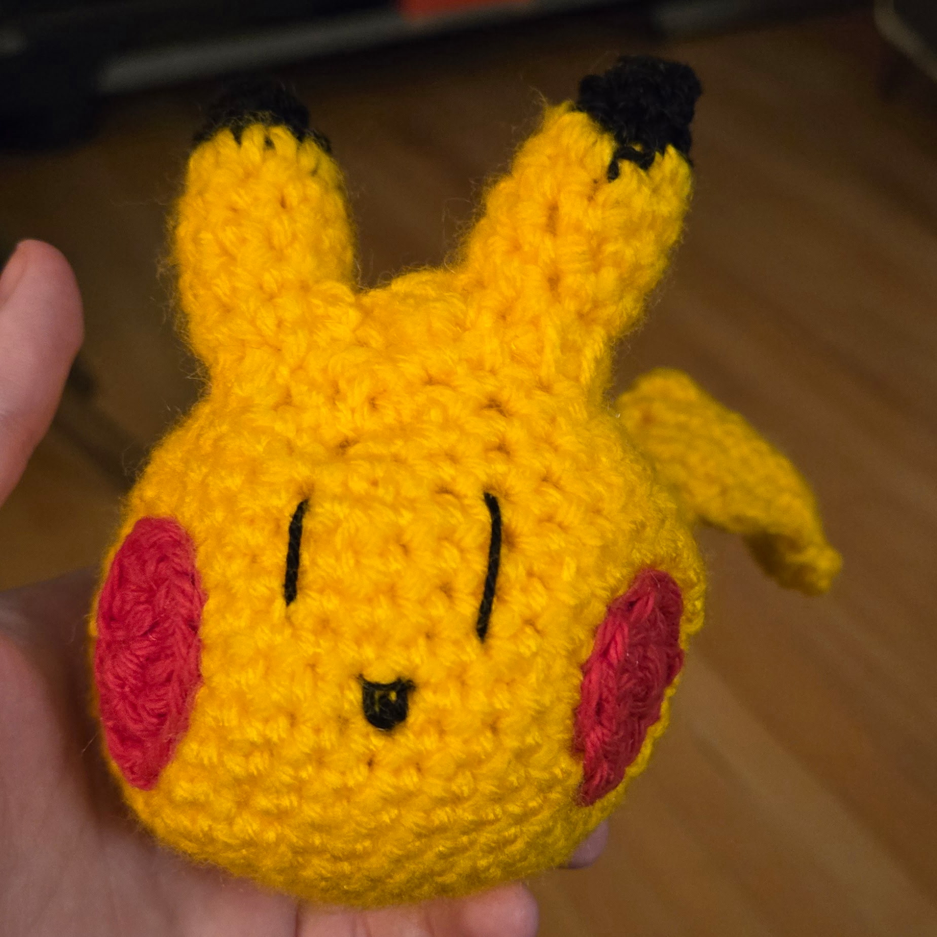 Crocheted Pikachu Dumpling