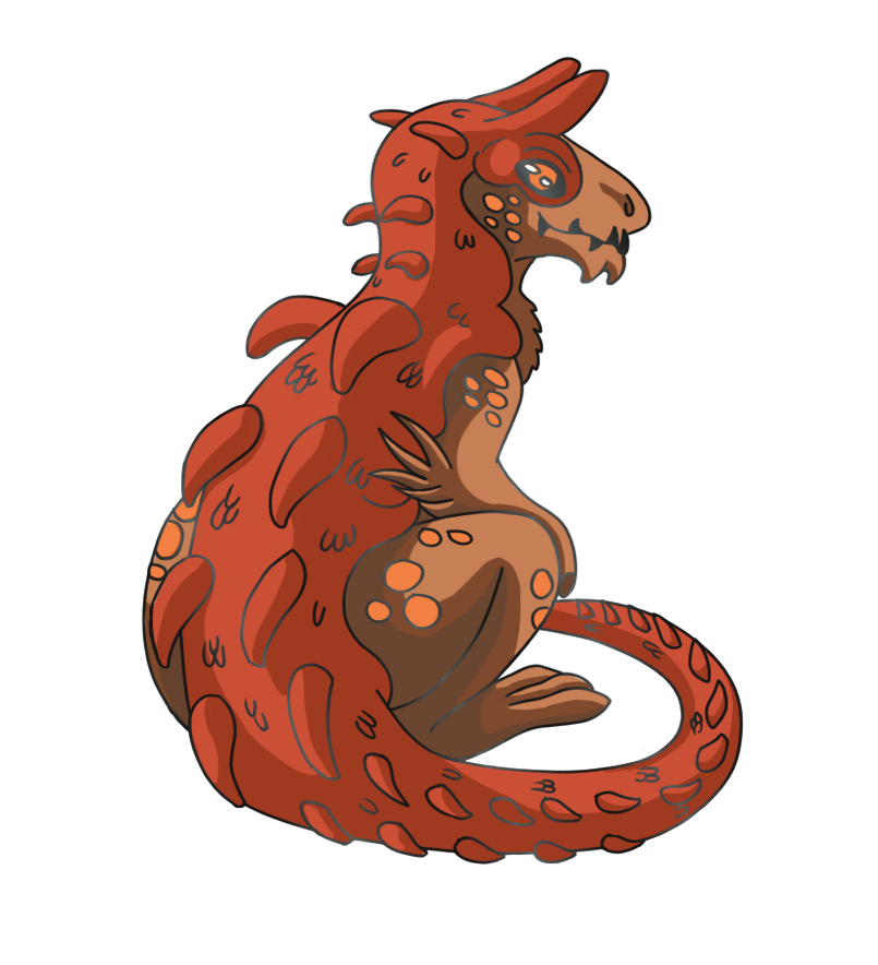 B GRADE - DND Tarrasque pin 
