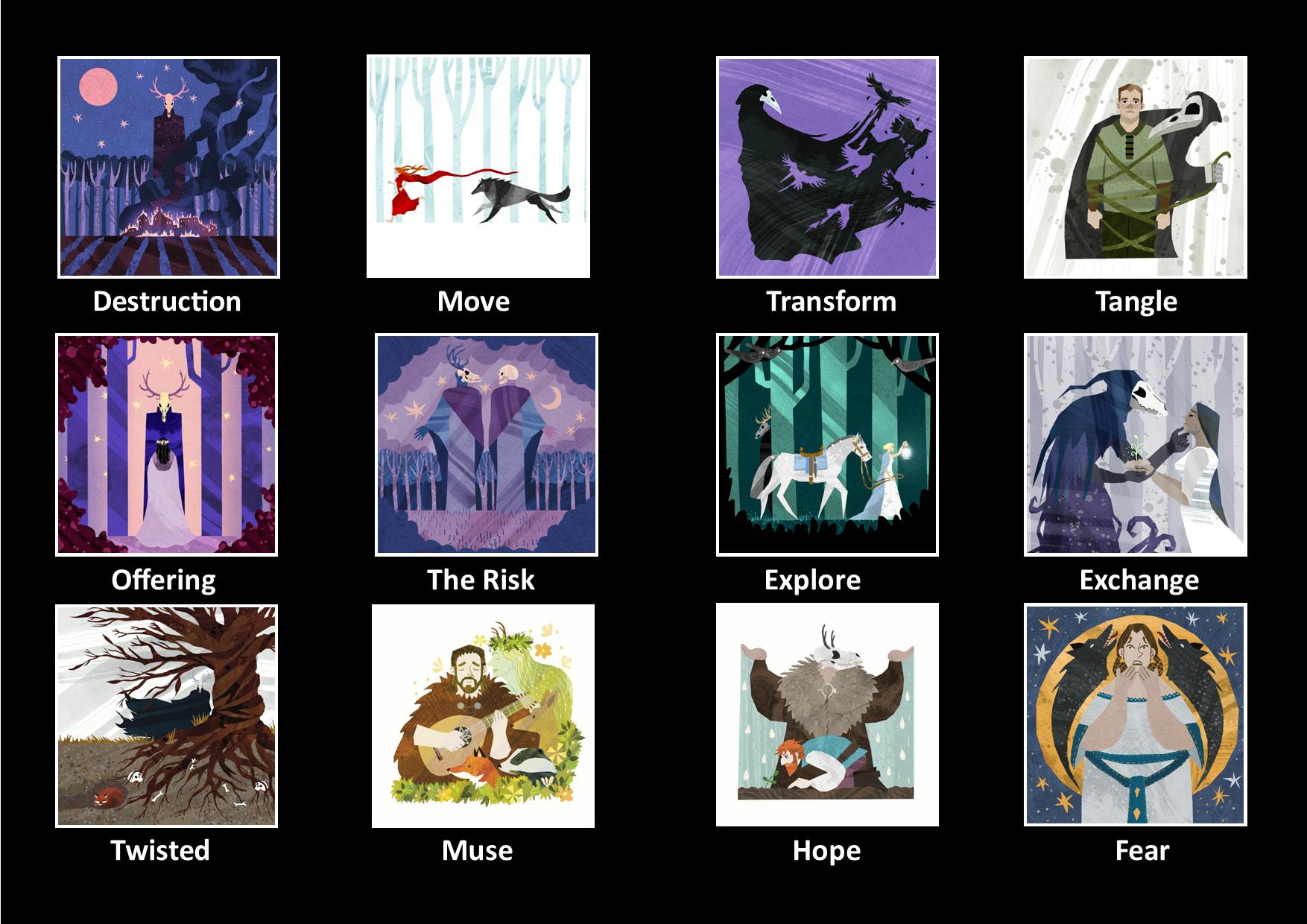 Forest Folk Individual Signed Art Print